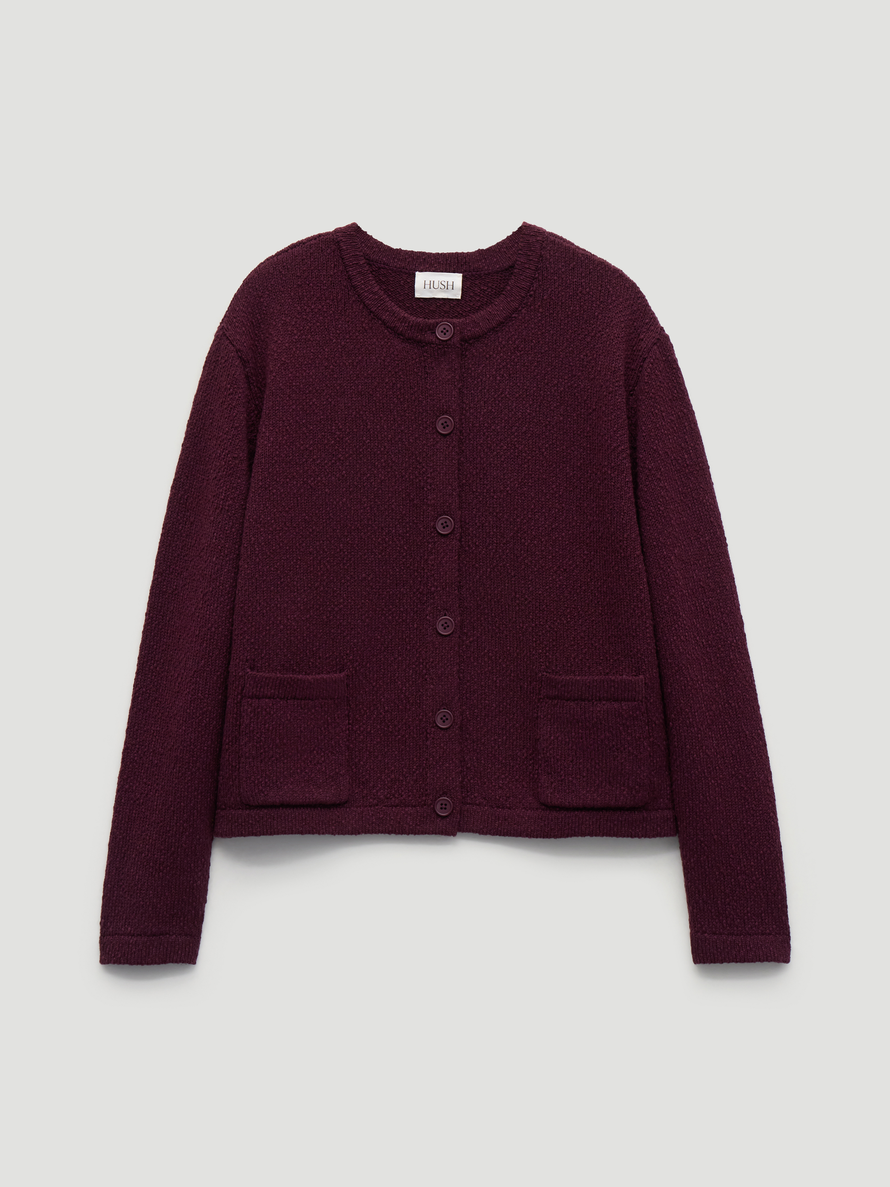 Tess Textured Cotton Blend Cardigan