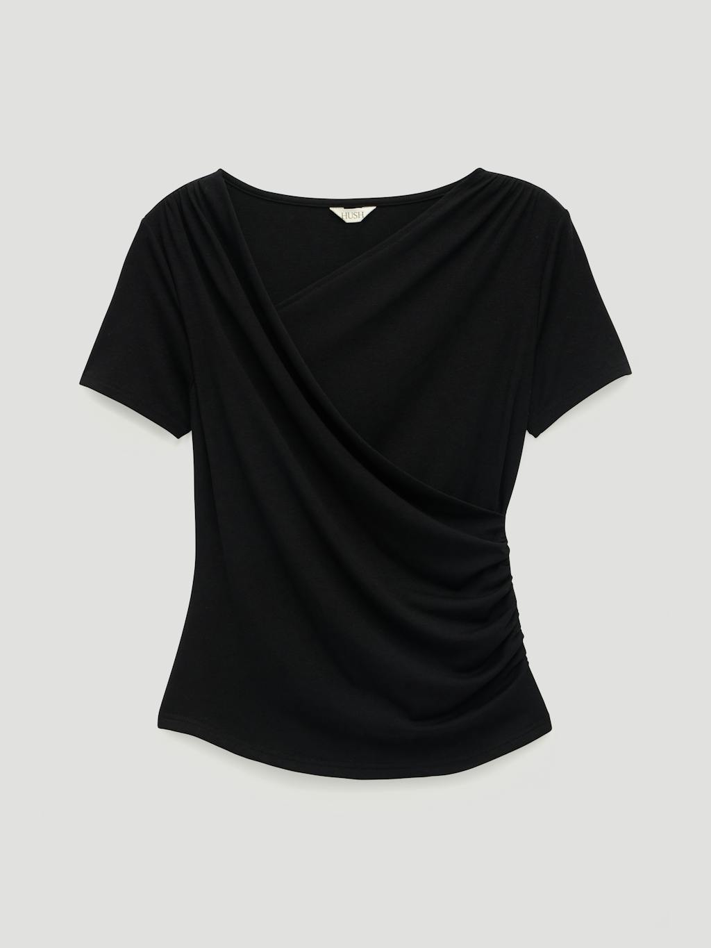 015684-0456-07 Noor V Neck Drapey T-Shirt
