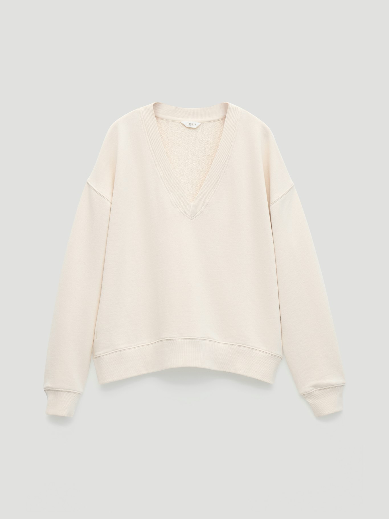 014472-3826-07 Cleo V-Neck Cotton Sweatshirt