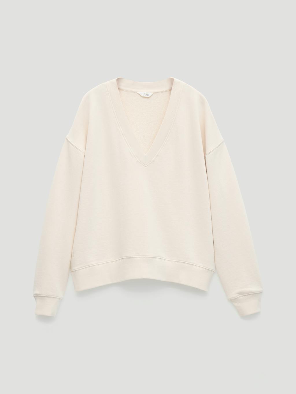 014472-3826-07 Cleo V-Neck Cotton Sweatshirt