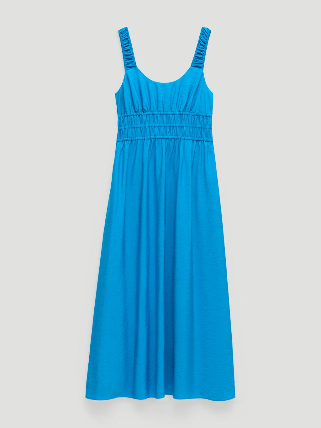 013036-1747-07 Air Flow Gathered Straps Midi Dress