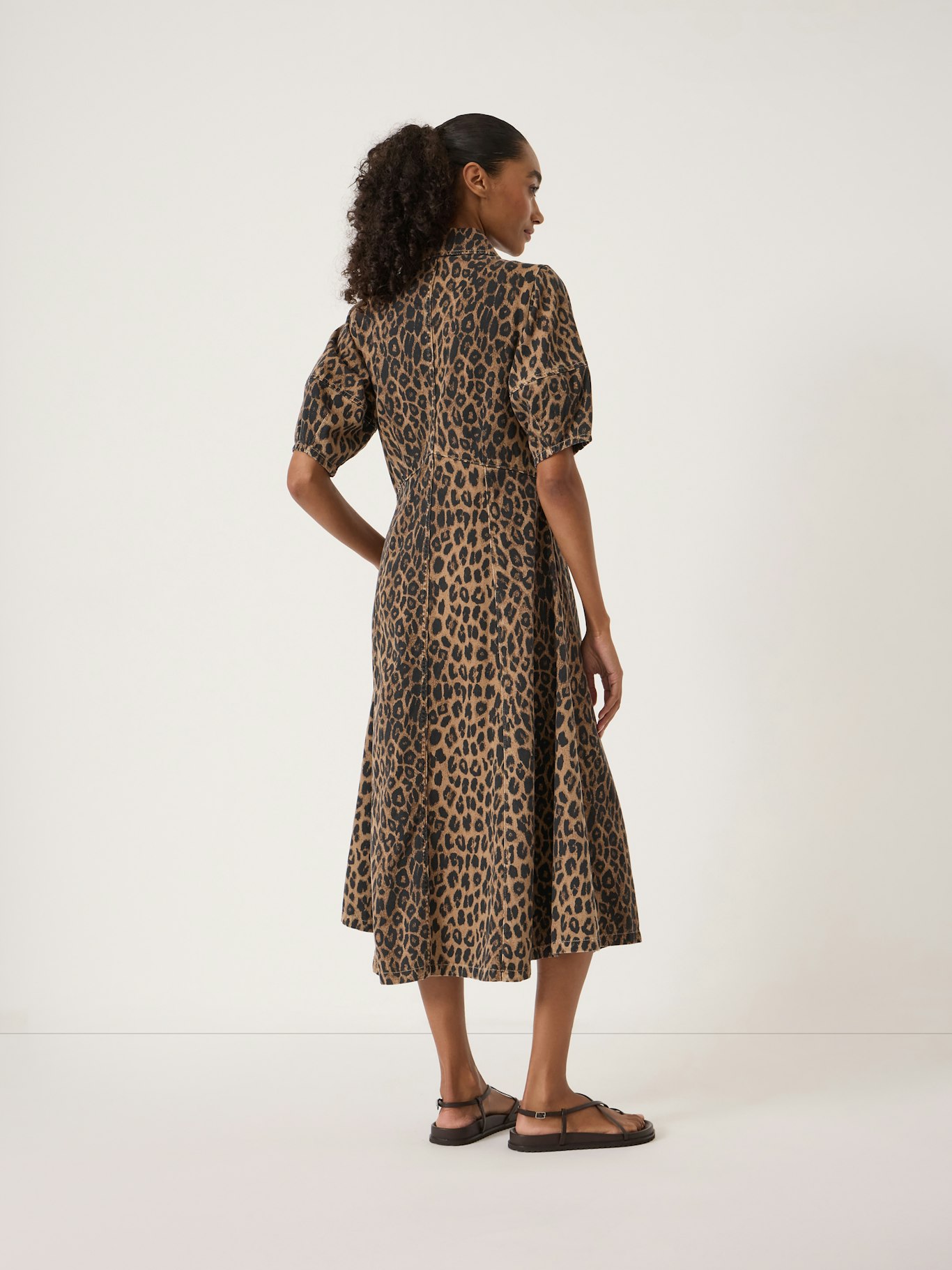 014288-4833-03 Lark Barrel Sleeve Denim Dress