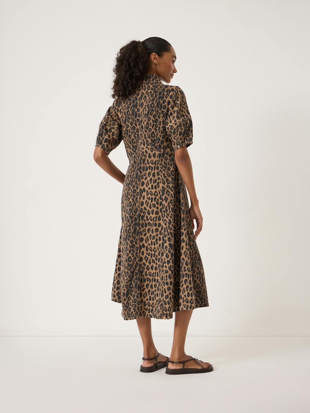 014288-4833-03 Lark Barrel Sleeve Denim Dress