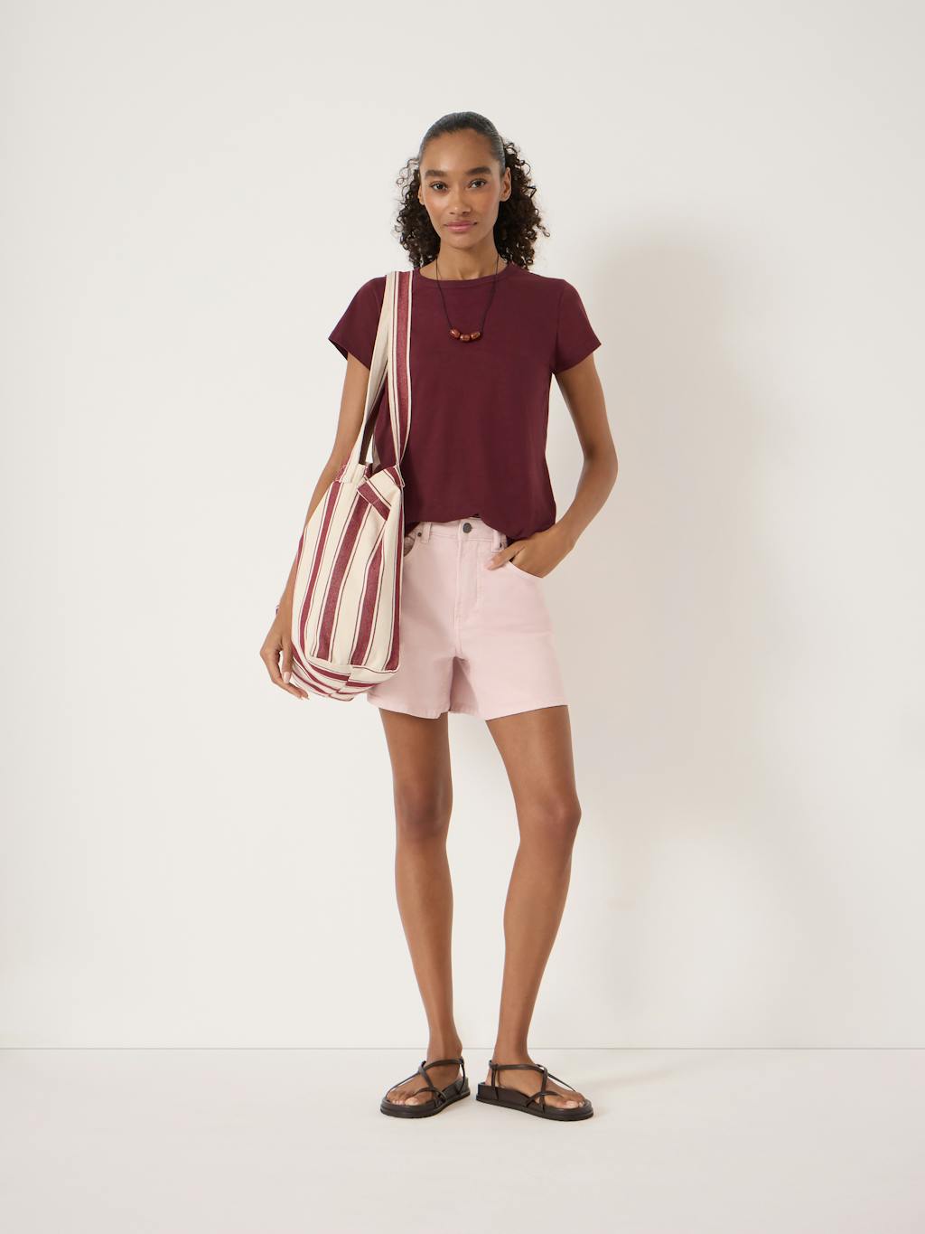 014931-1324-02 Slim Fit Slub Crew T-Shirt