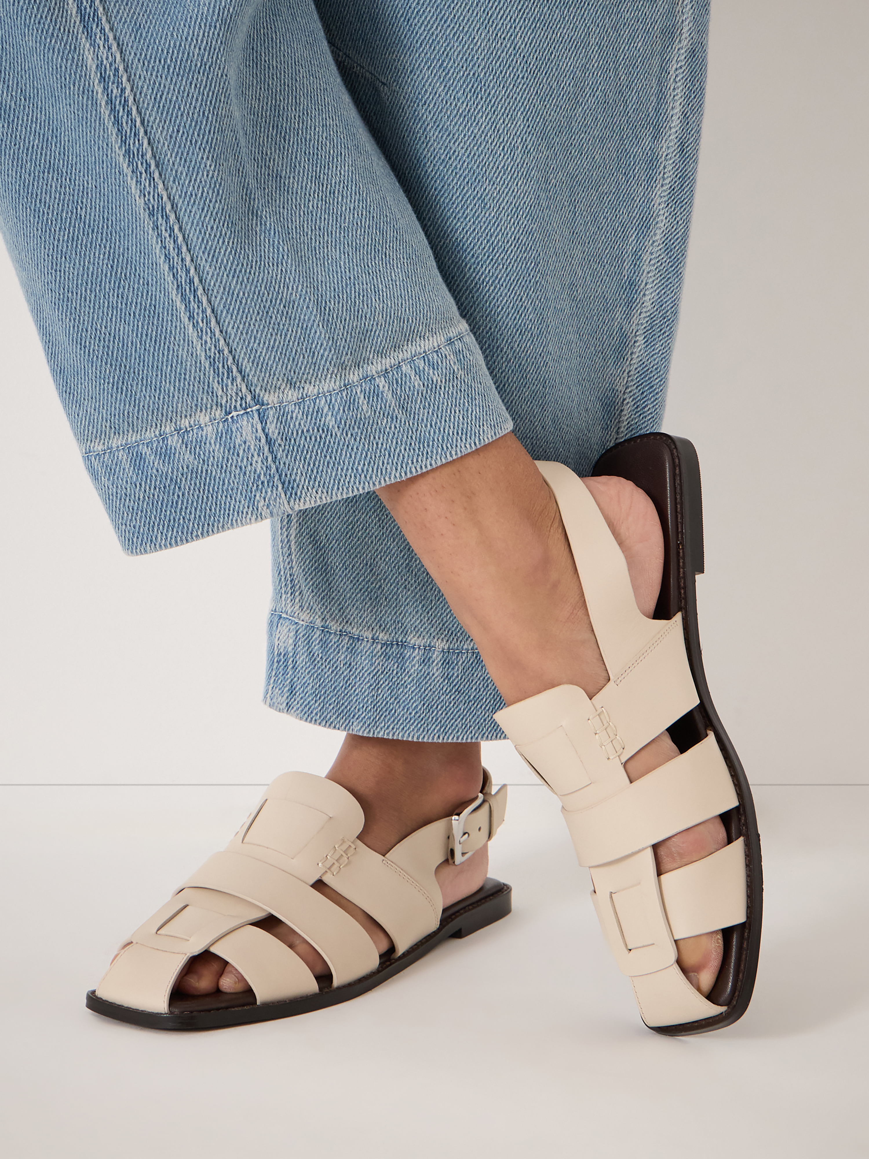 Sena Square Toe Fisherman Sandals