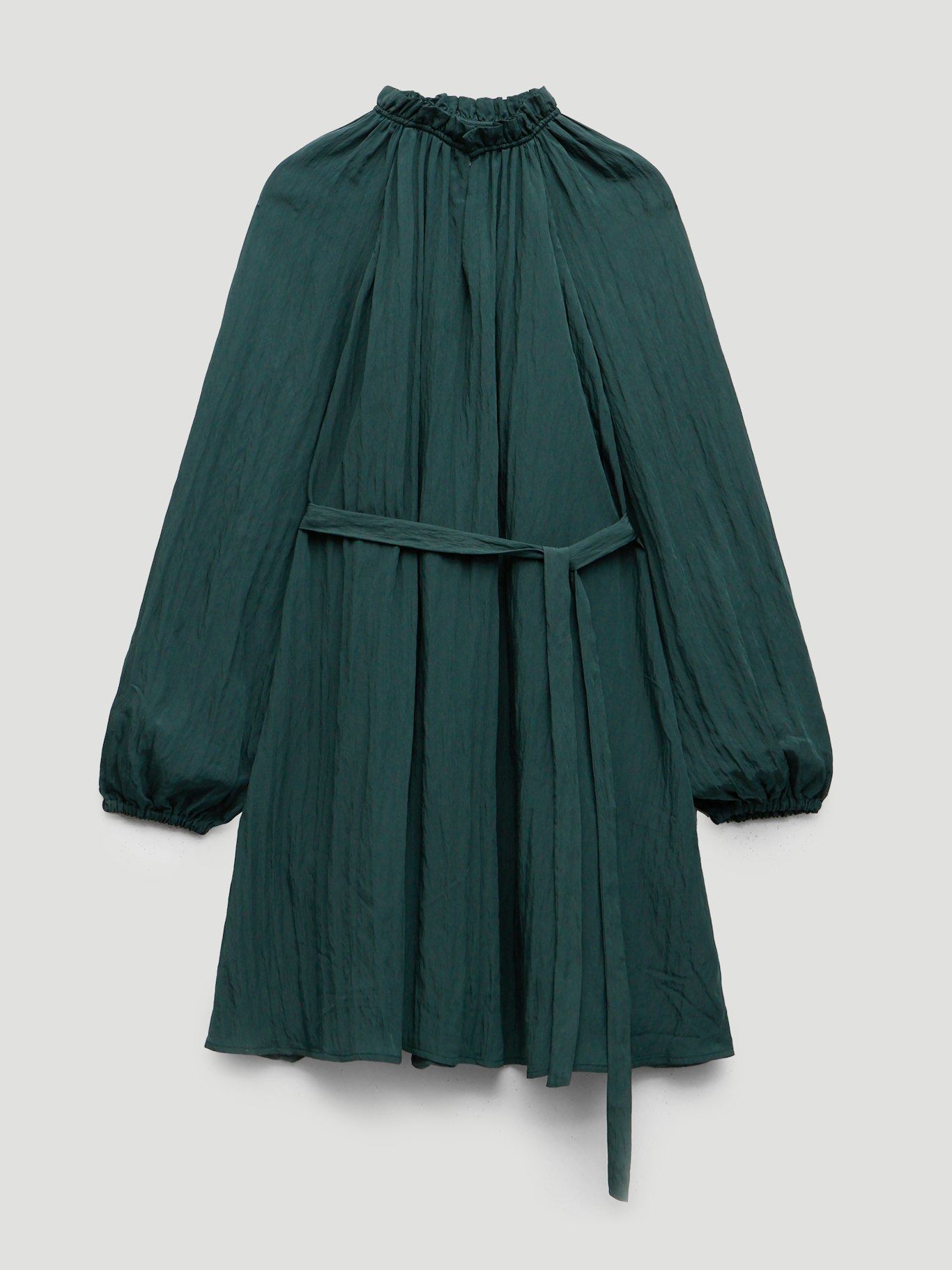 014317-2009-07 Ruffled Long Sleeve Mini Dress