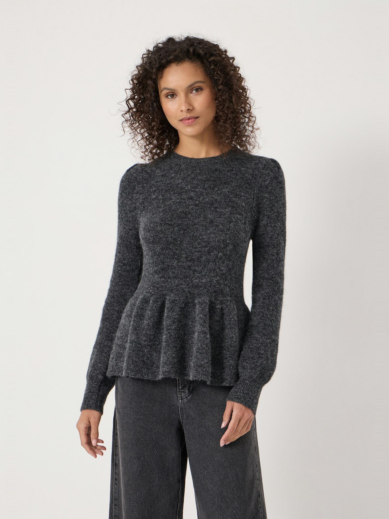 014361-2806-01 Wool Blend Peplum Top
