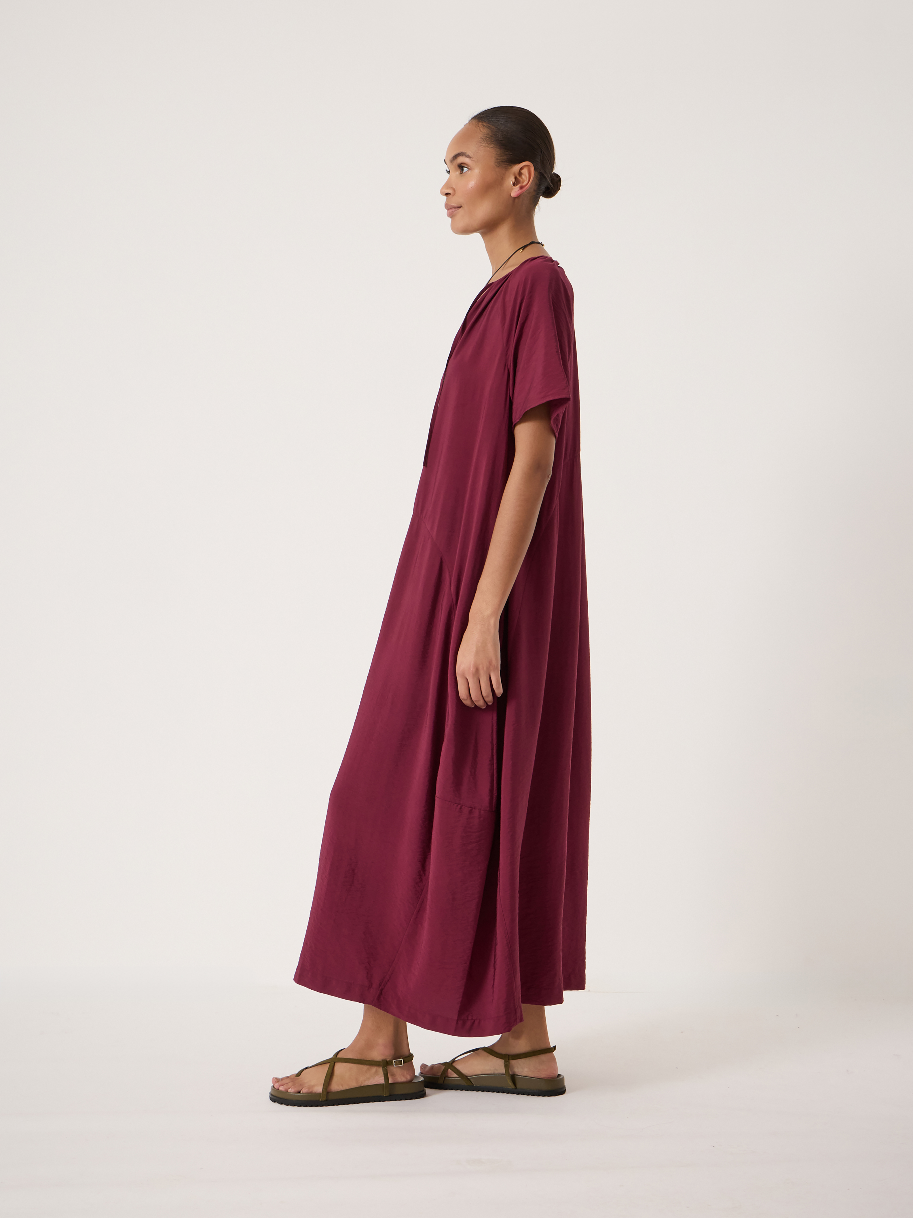 Liddie Short Sleeve Barrel Tank Dress