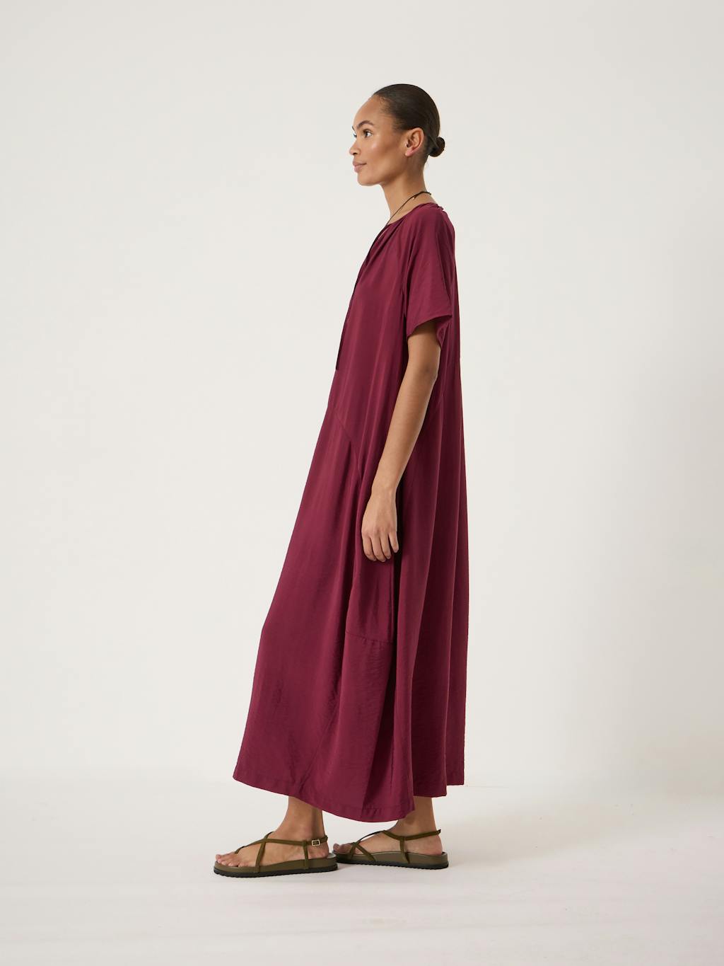 014907-3278-02 Liddie Short Sleeve Barrel Tank Dress