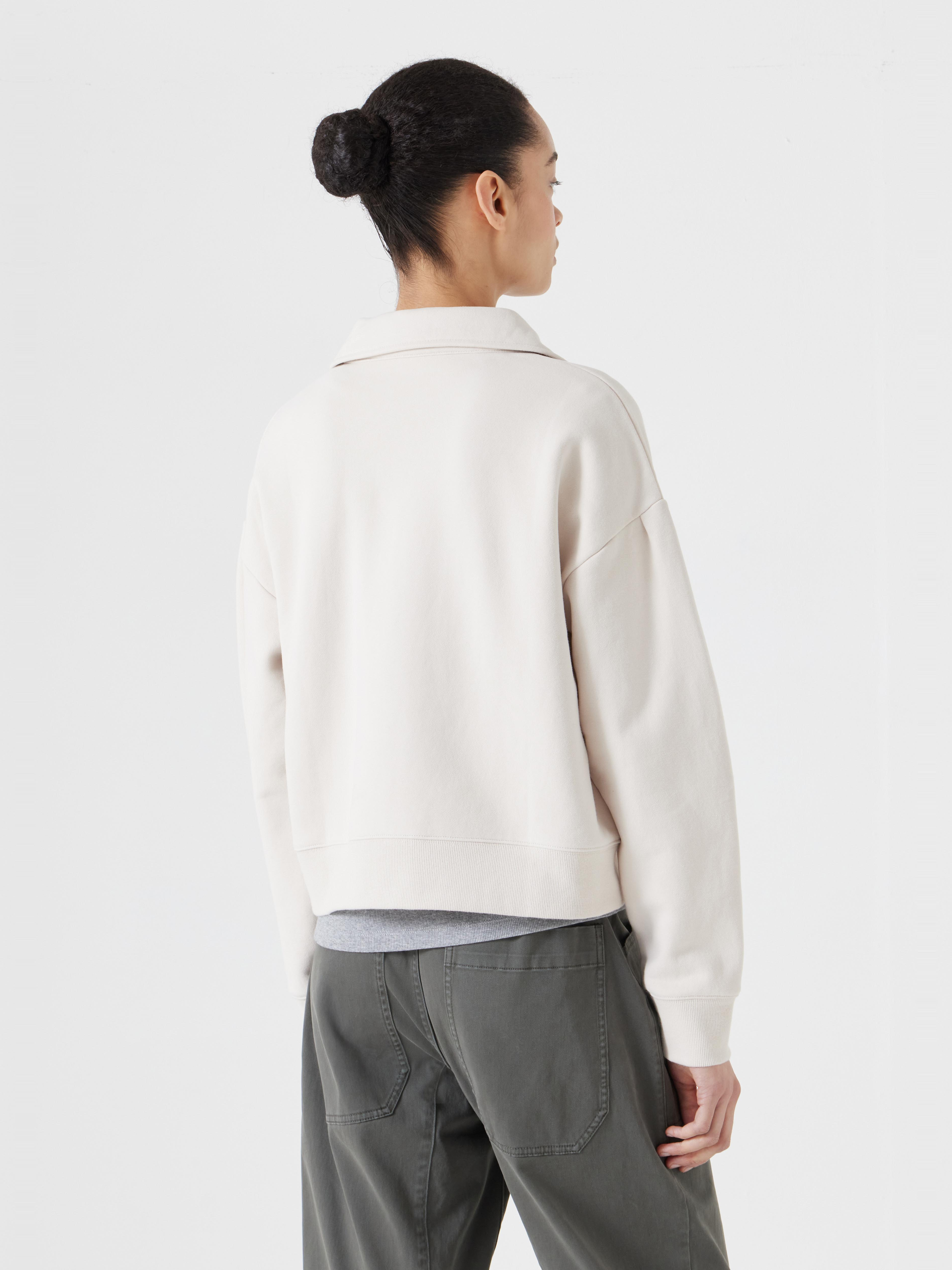 Cropped Polo Sweatshirt