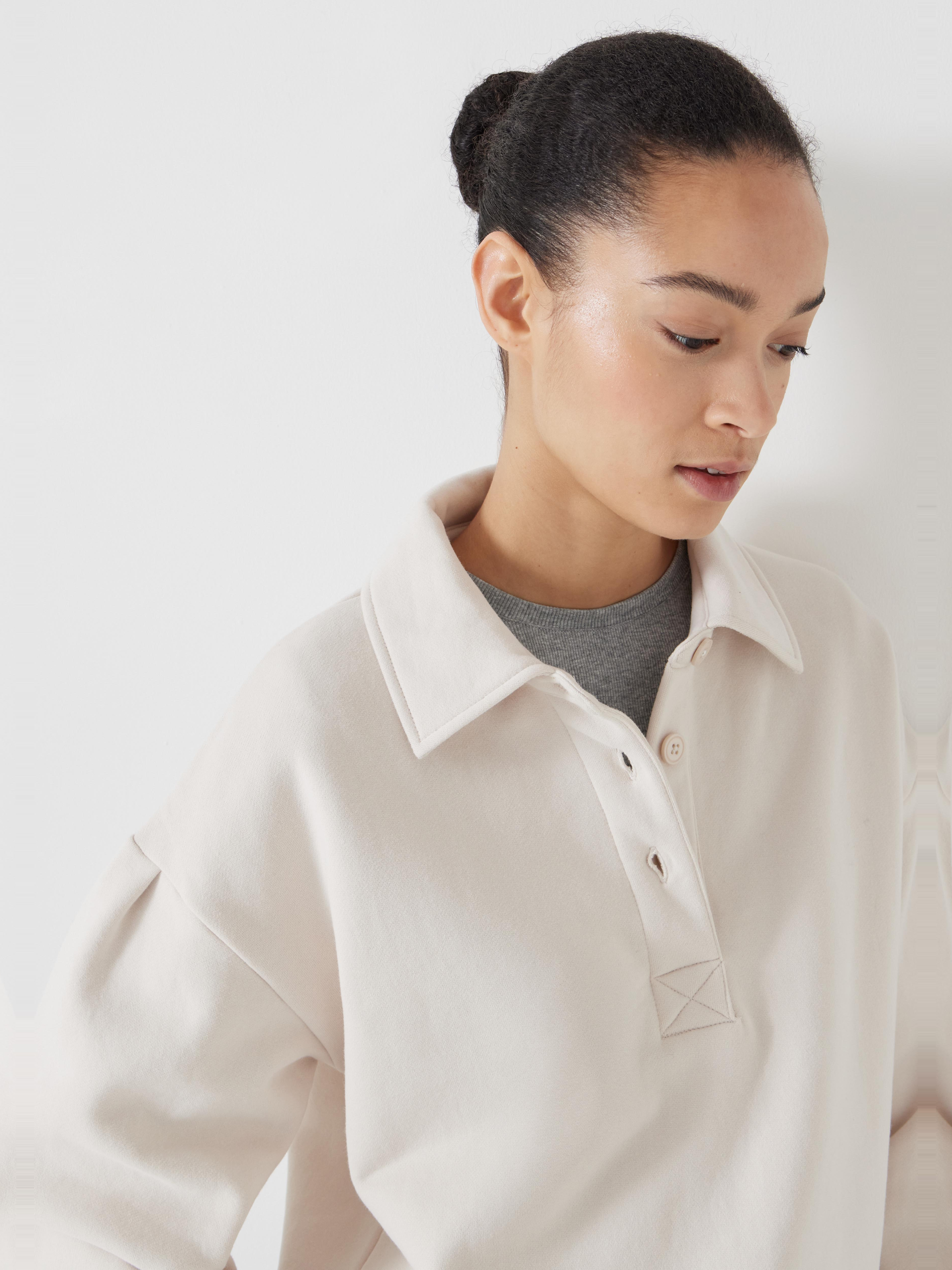 Cropped Polo Sweatshirt