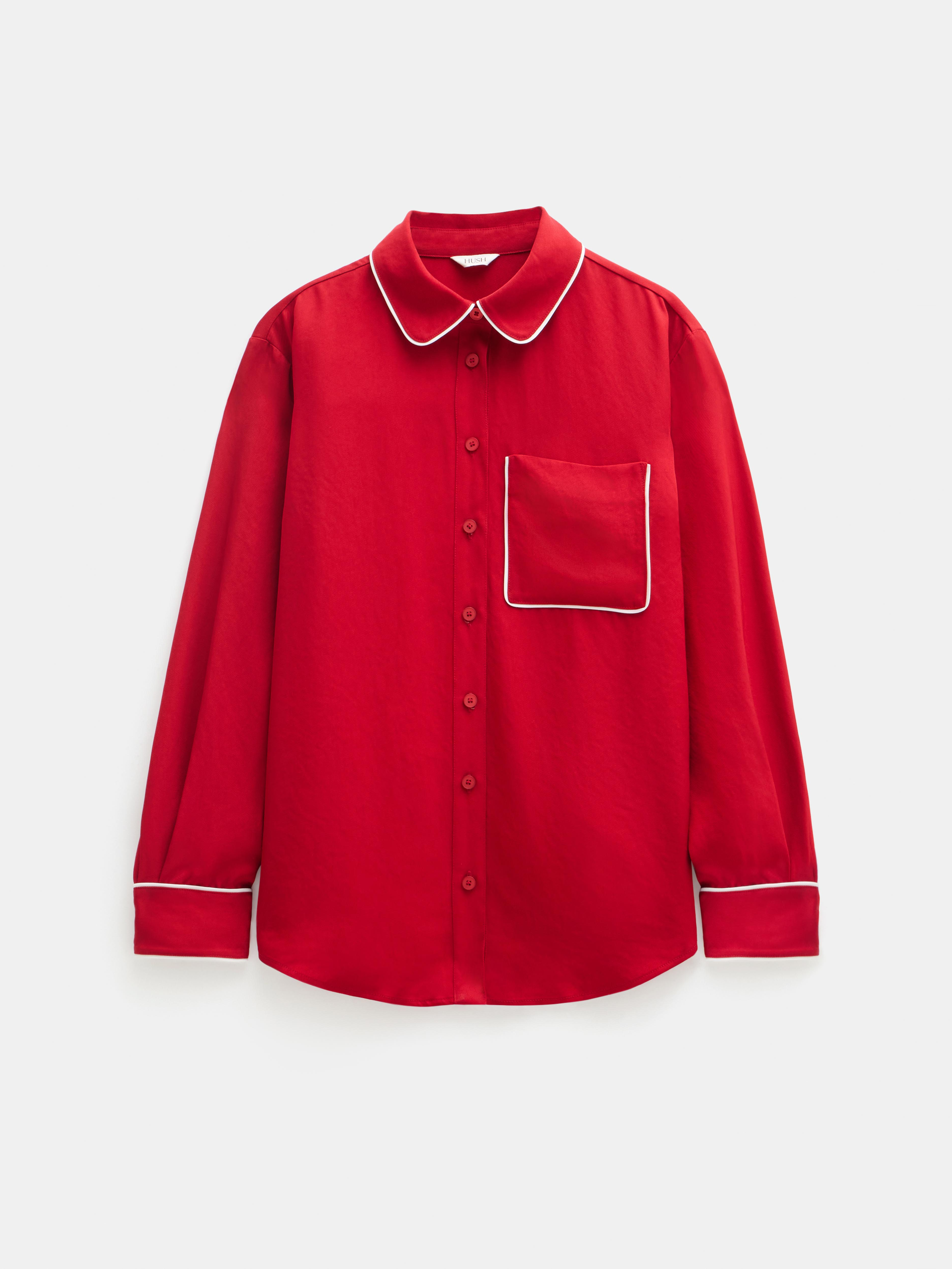 Kinsey Long Sleeve Piping Detailed Shirt