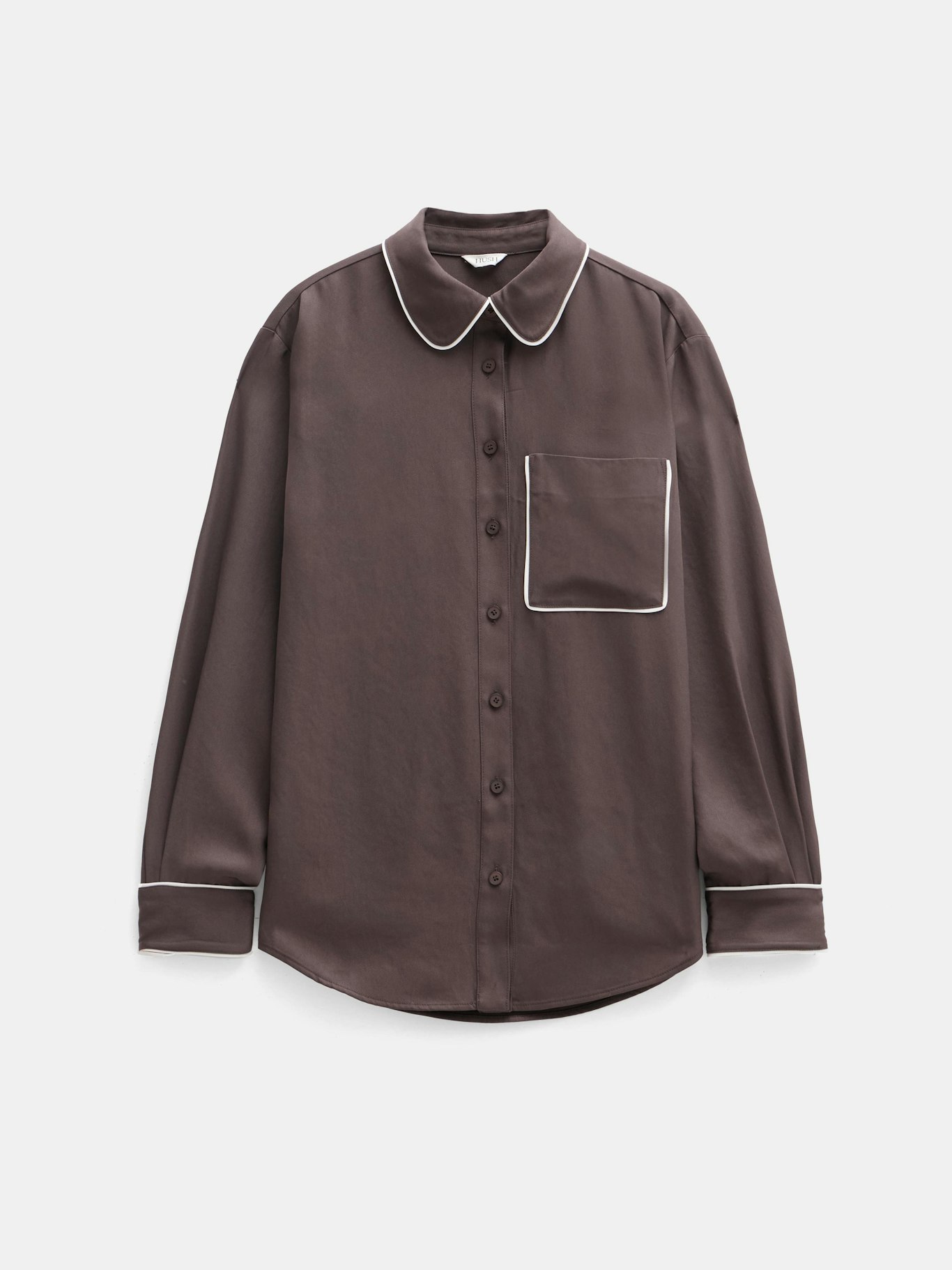 013185-3201-07 Kinsey Long Sleeve Piping Detailed Shirt