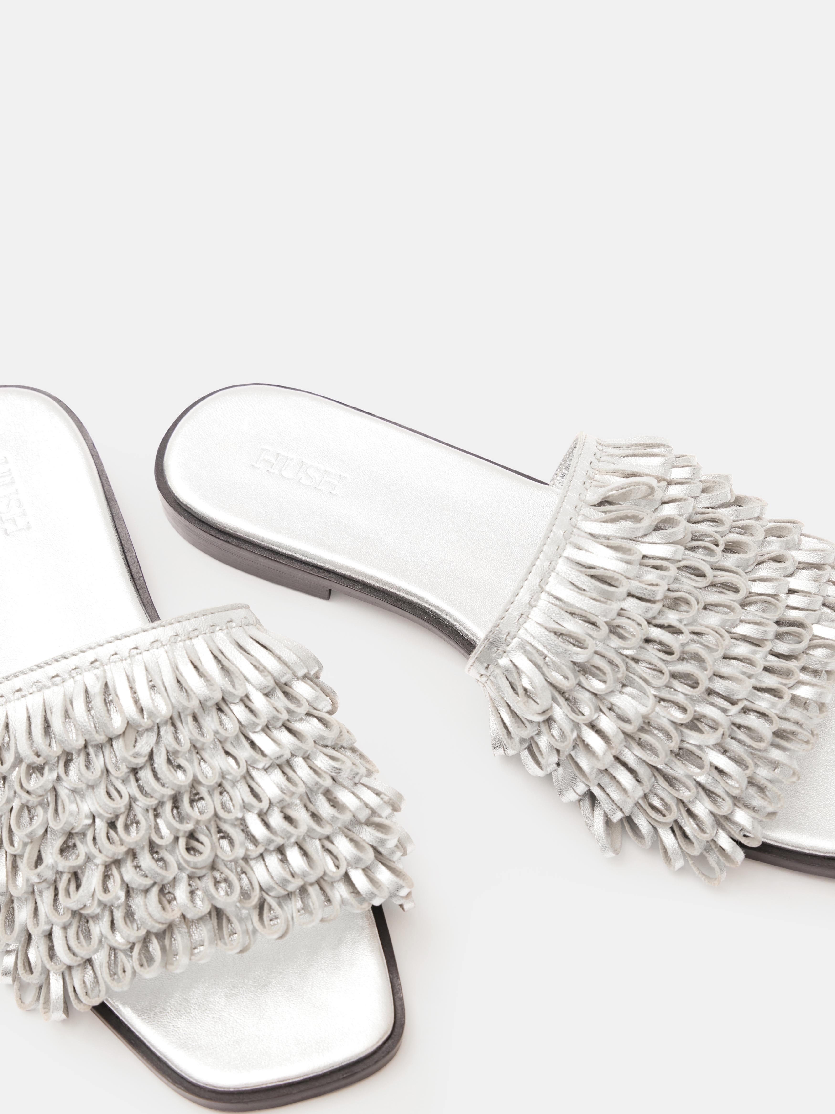 Leather Fringe Sandals