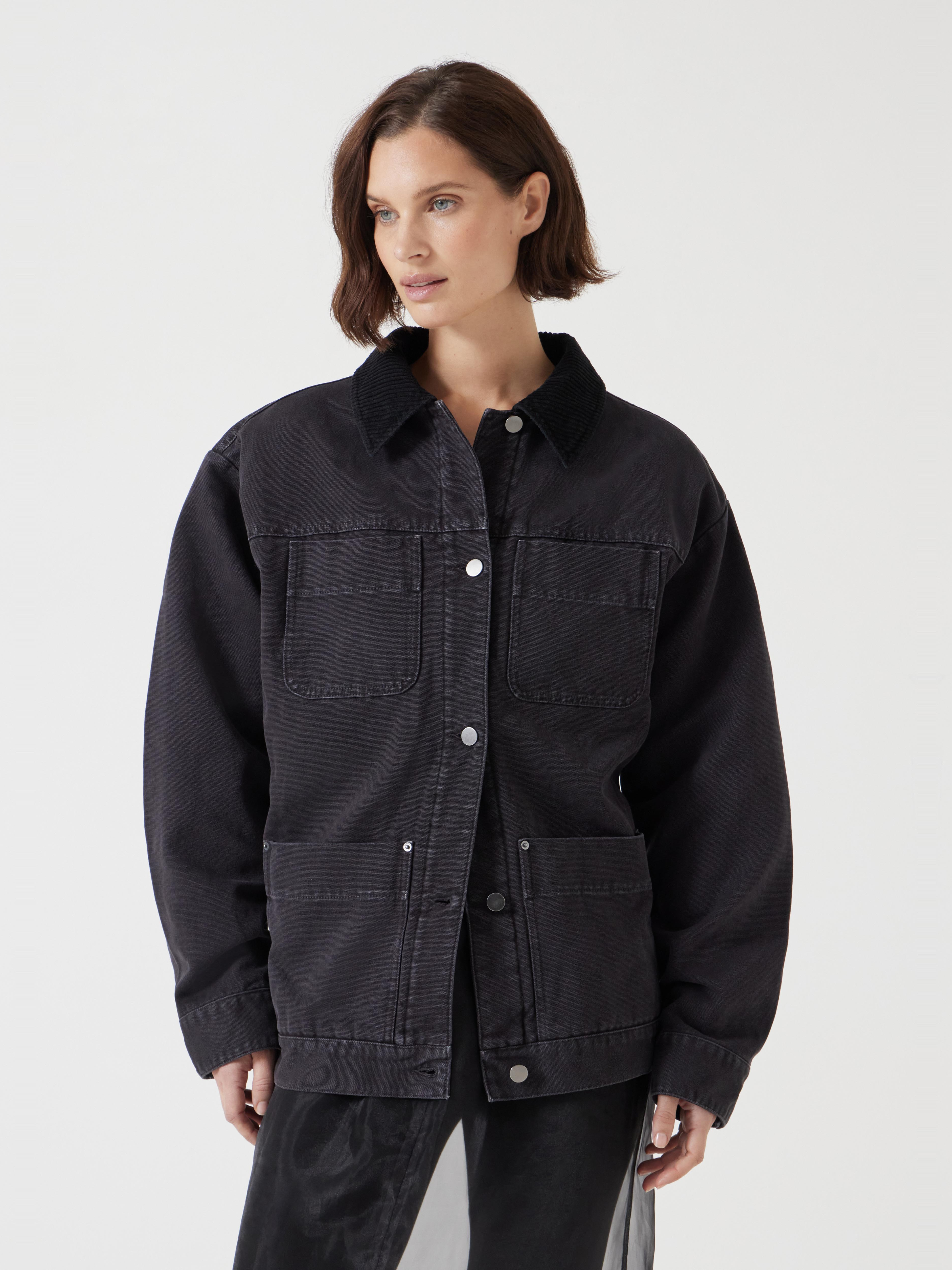Cord Collar Barn Jacket