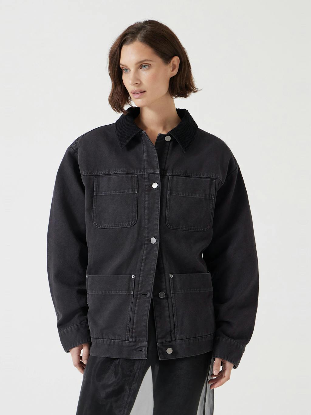 012929-2822-01 Cord Collar Barn Jacket