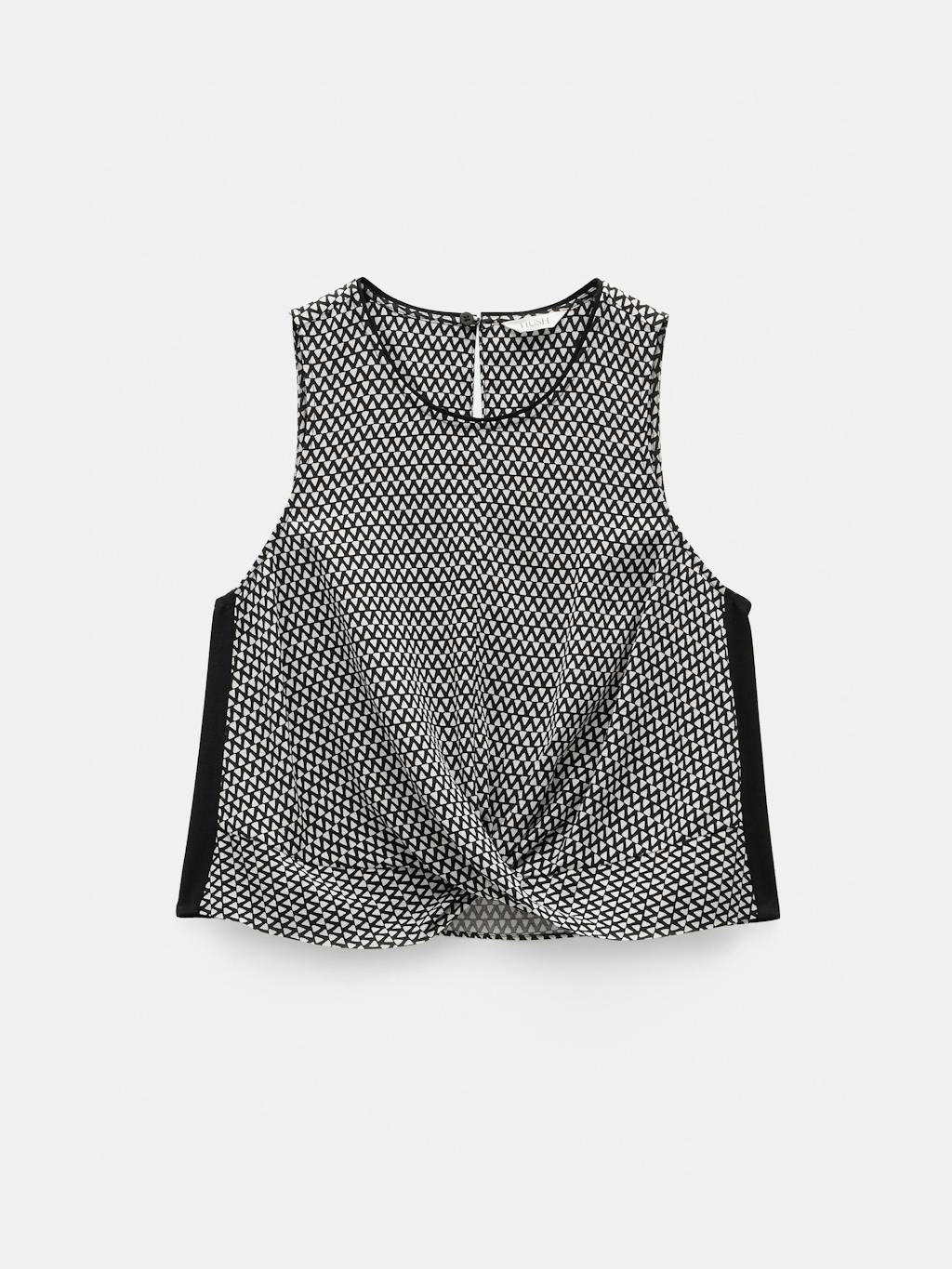 012908-4766-07 Front Knot Crop Top