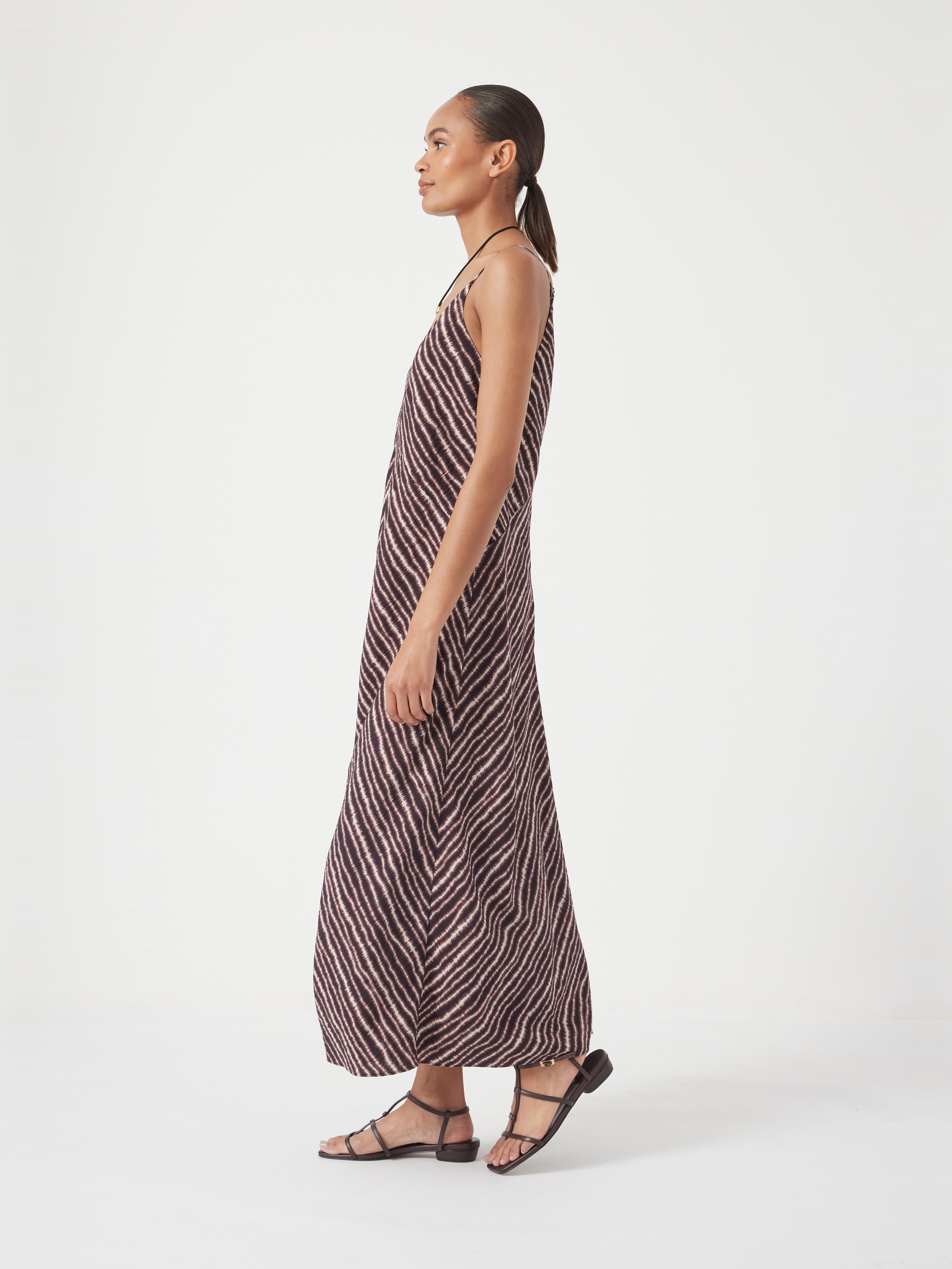 Air Flow Seam Detail Maxi Slip Dress