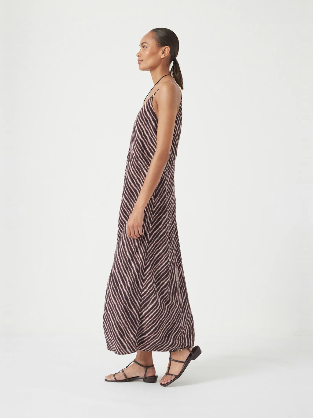 012912-4764-04 Air Flow Seam Detail Maxi Slip Dress
