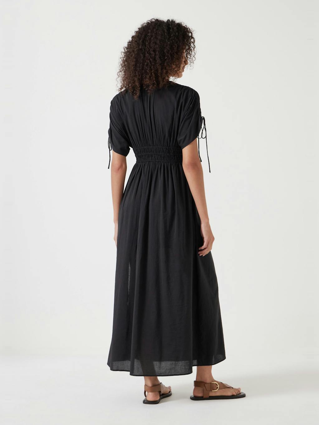 012860-0207-03 Grace Cotton Blend Midi Beach Dress