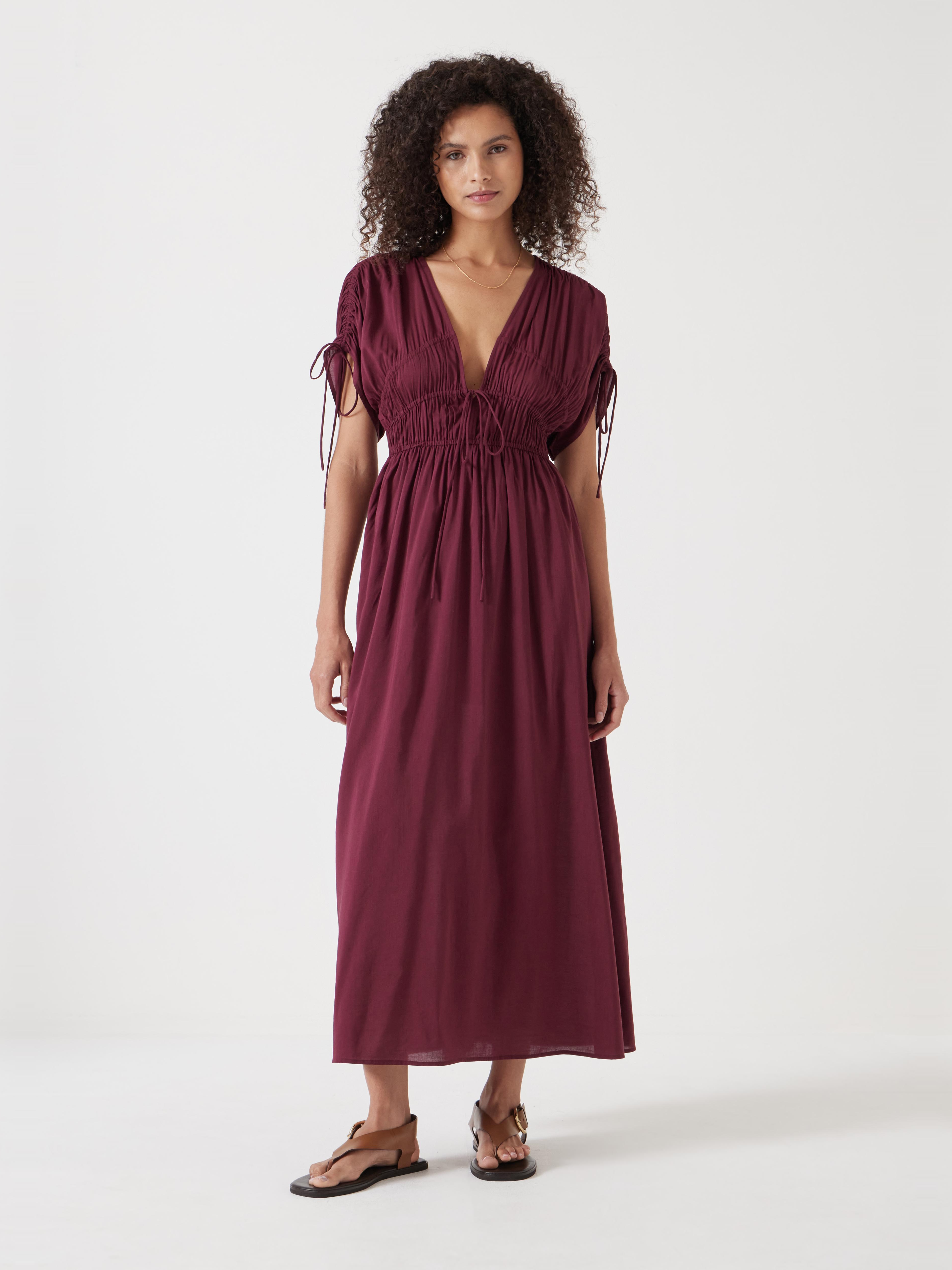 Grace Cotton Blend Midi Beach Dress