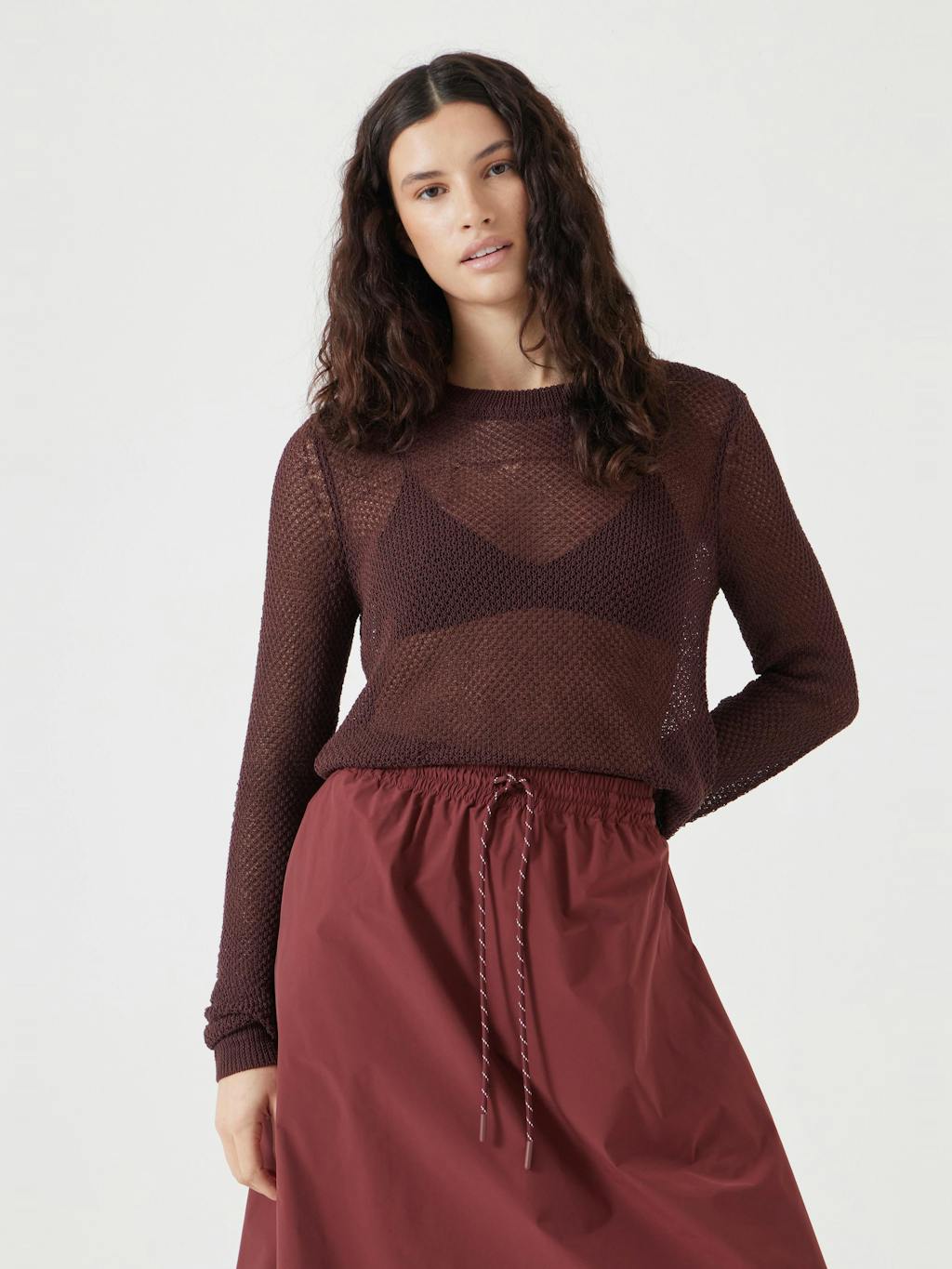 012785-1312-01 Soft Mesh Knitted Jumper