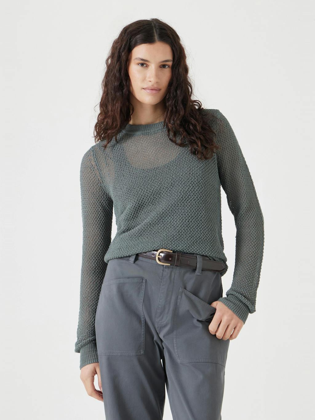 012785-1833-01 Soft Mesh Knitted Jumper