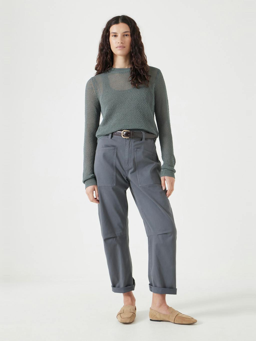 012785-1833-02 Soft Mesh Knitted Jumper