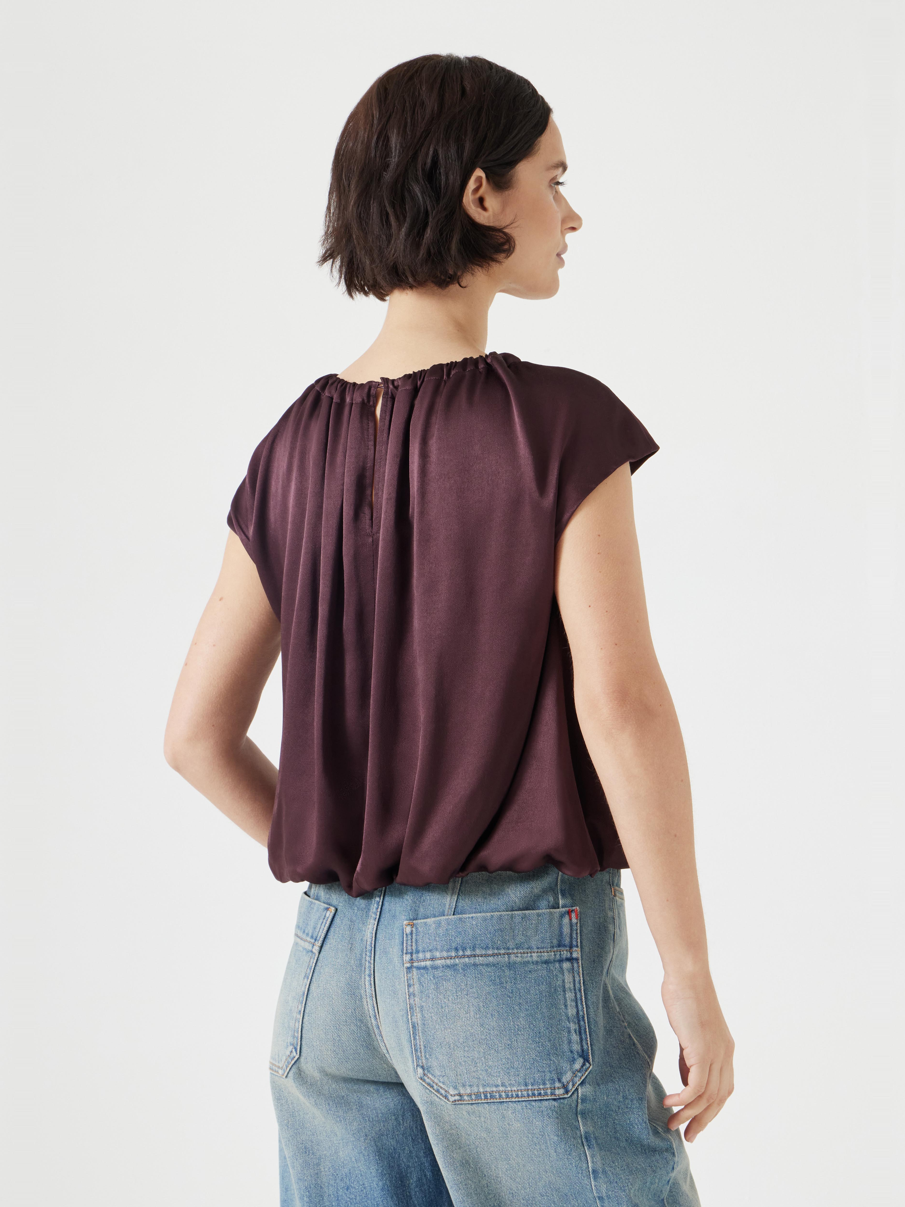 Satin Circular Top