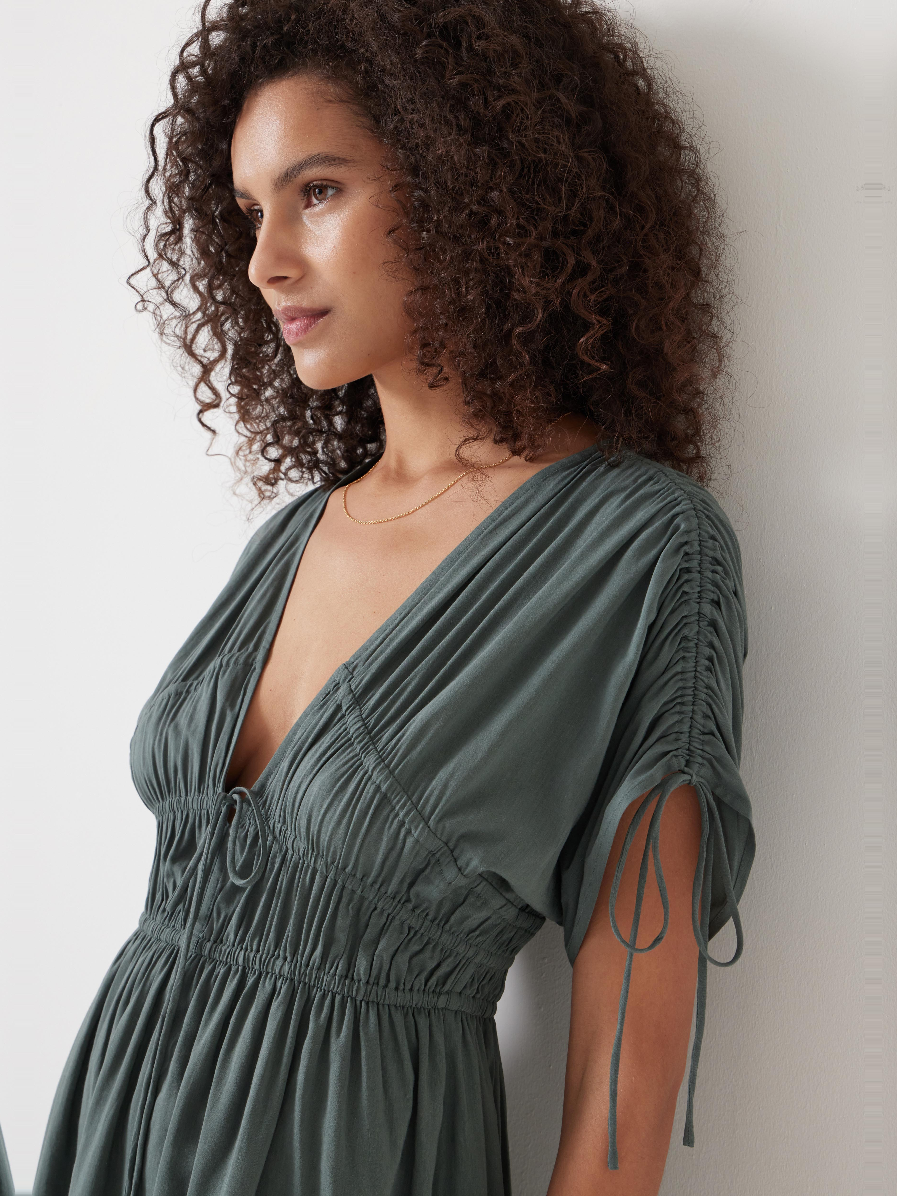 Grace Cotton Blend Mini Beach Dress