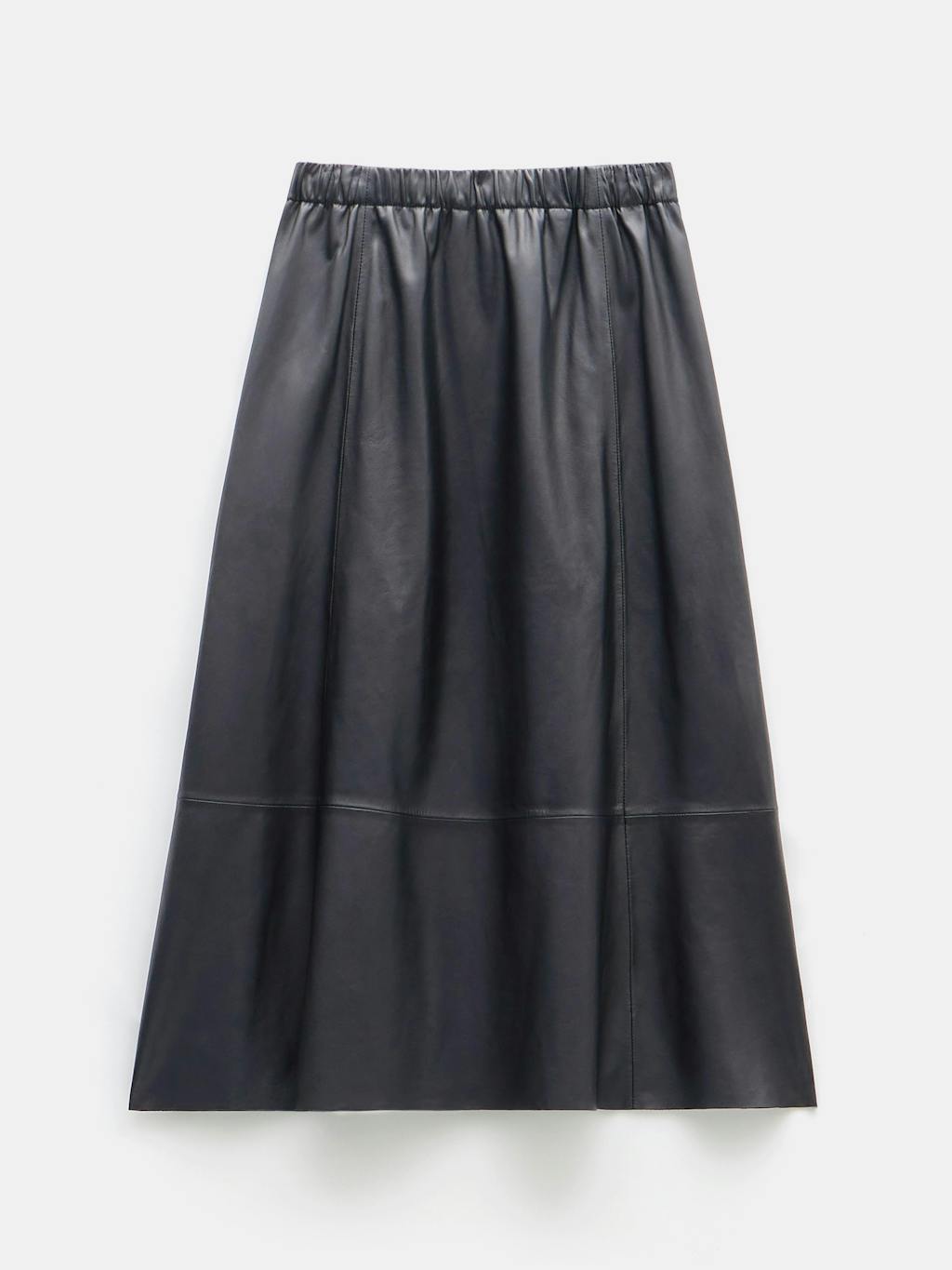 012747-0456-07 Agatha Leather Midi Skirt