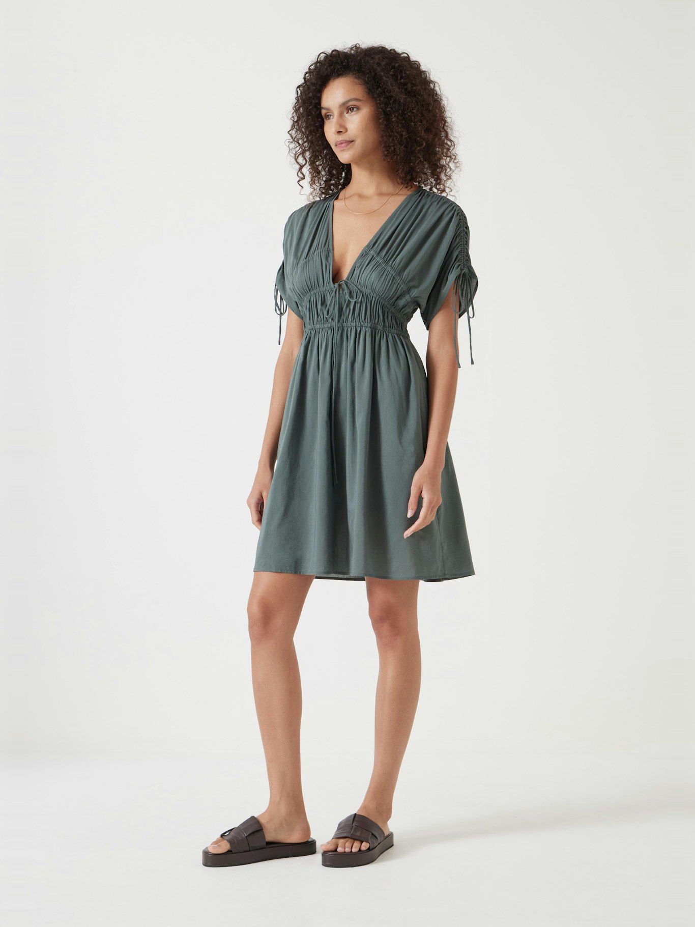 012853-1179-01 Grace Cotton Blend Mini Beach Dress