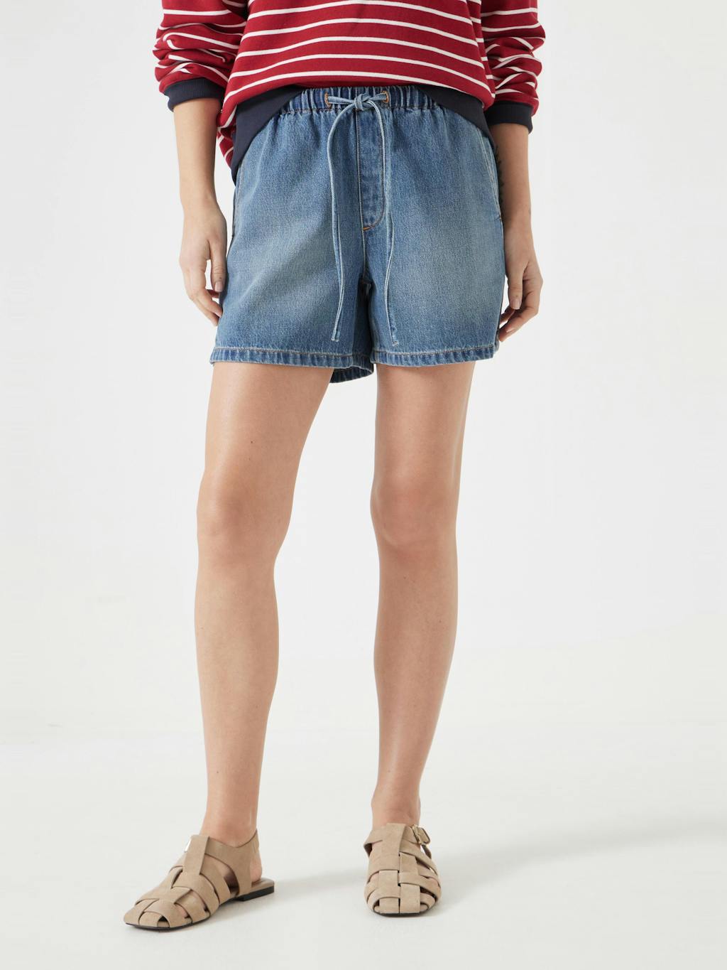 013139-4784-02 Betty Pull On Denim Shorts