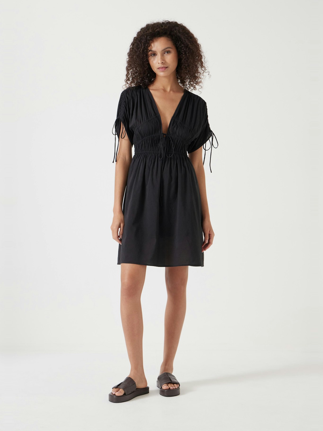 012853-2822-01 Grace Cotton Blend Mini Beach Dress