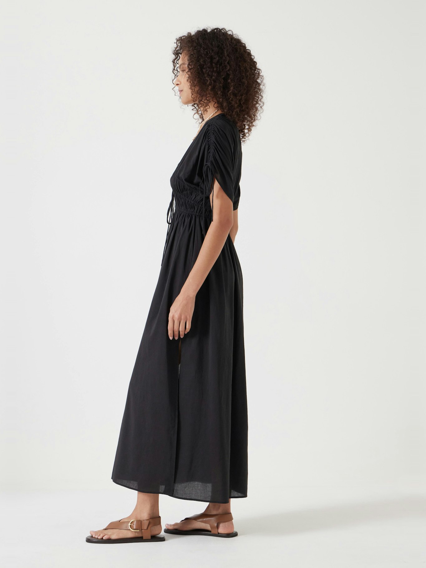 012860-0207-04 Grace Cotton Blend Midi Beach Dress