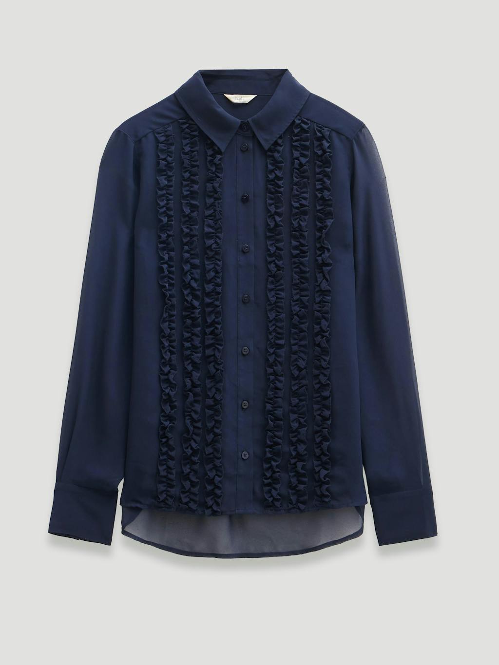 012728-1659-07 Chiffon Ruffle Blouse