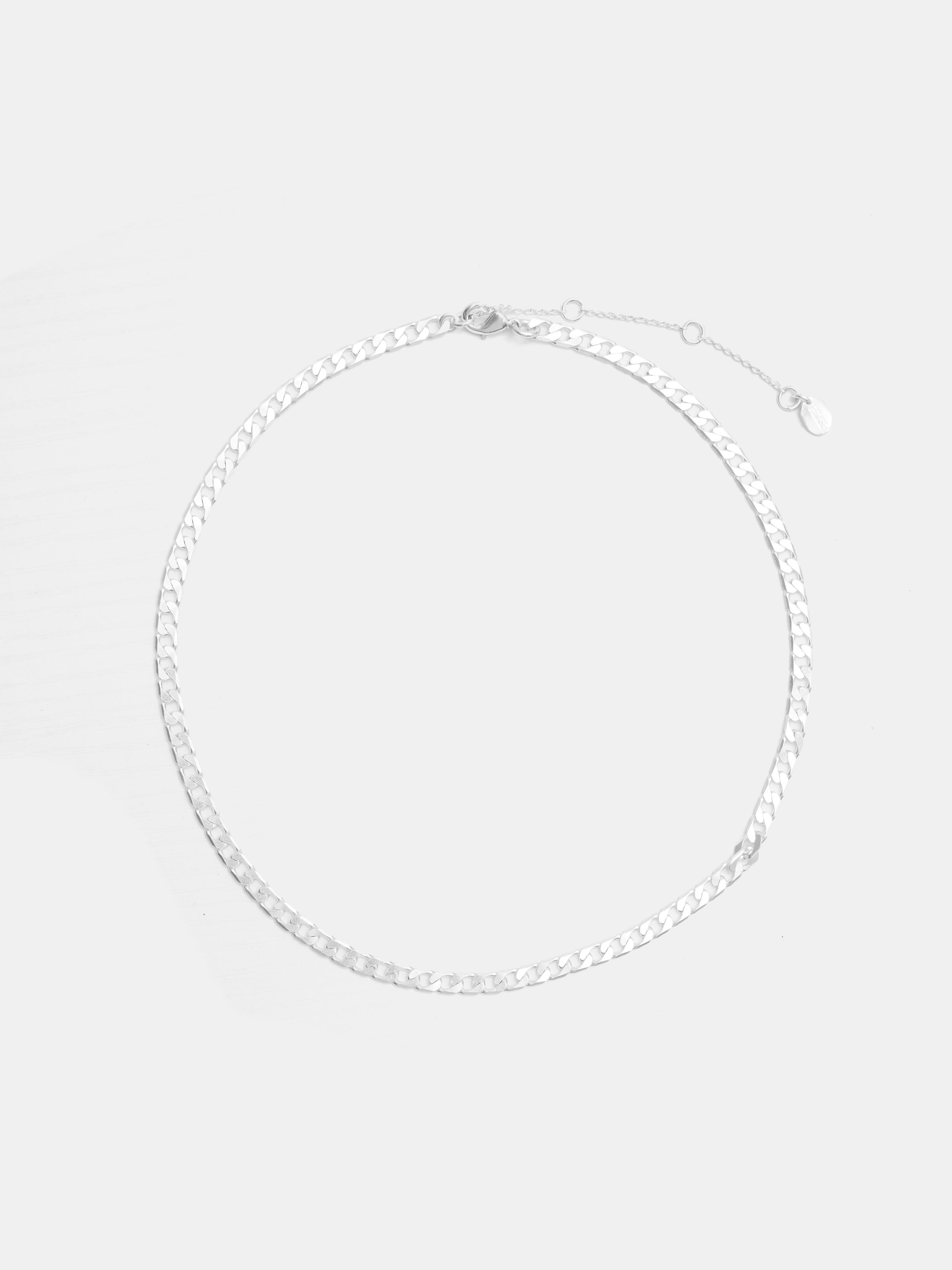 Flat Curb Chain Necklace