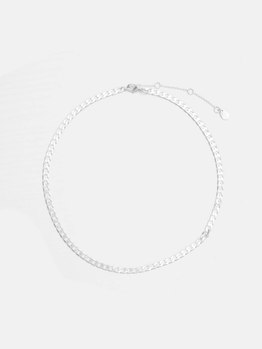 012519-3038-07 Flat Curb Chain Necklace