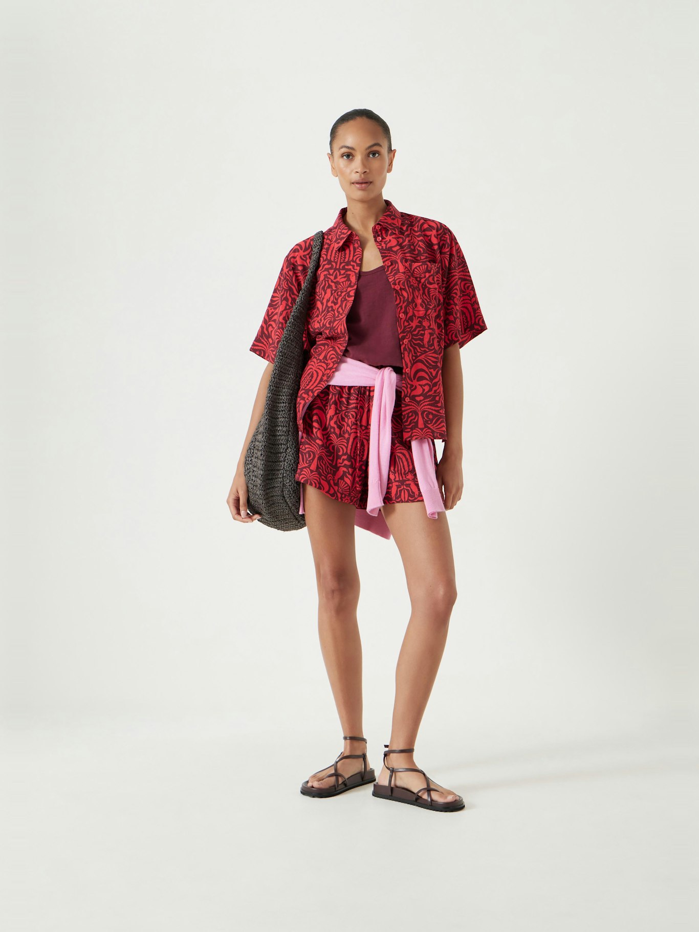 013251-4793-02 Air Flow Short Sleeve Collared Shirt