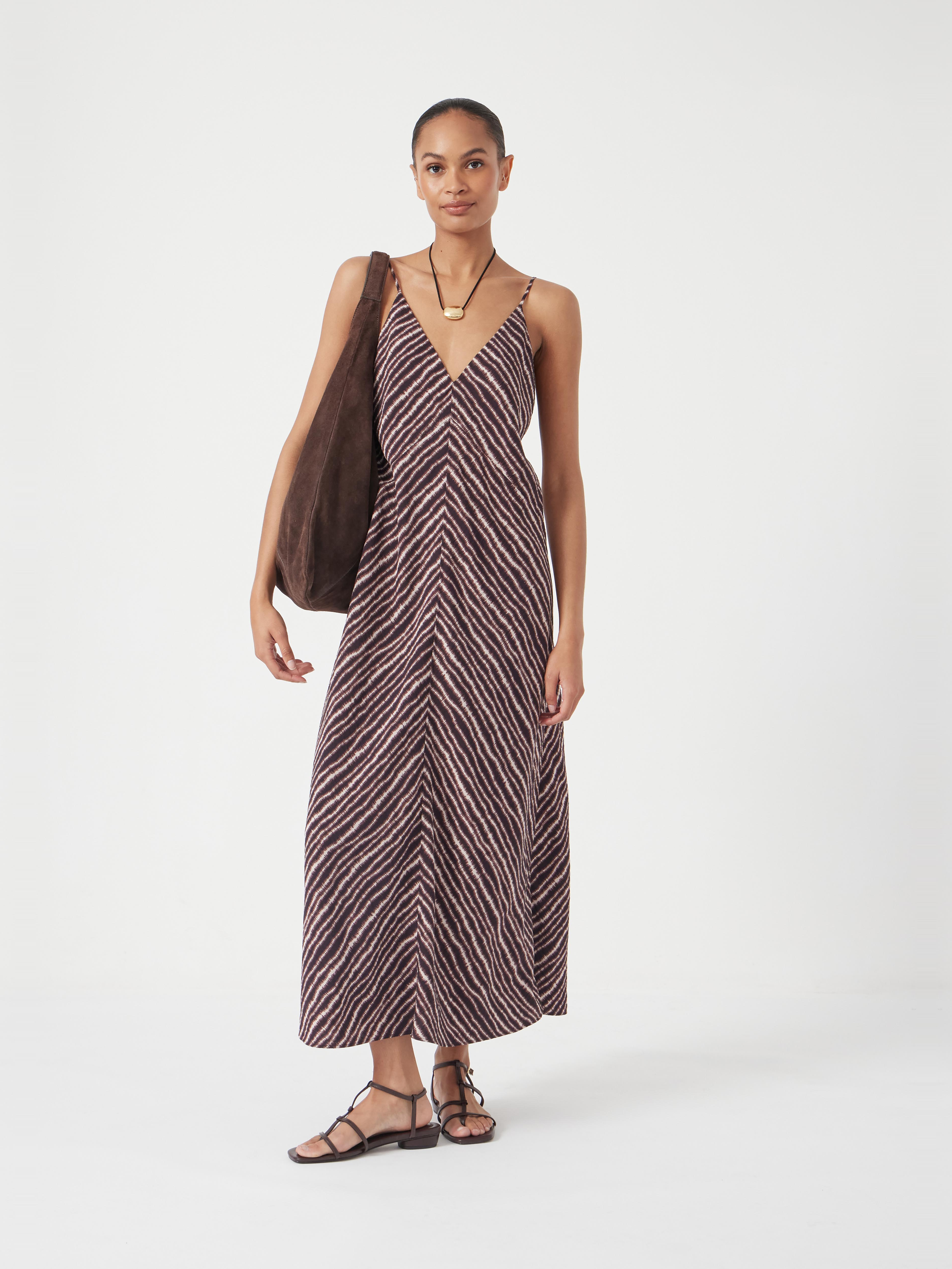 Air Flow Seam Detail Maxi Slip Dress