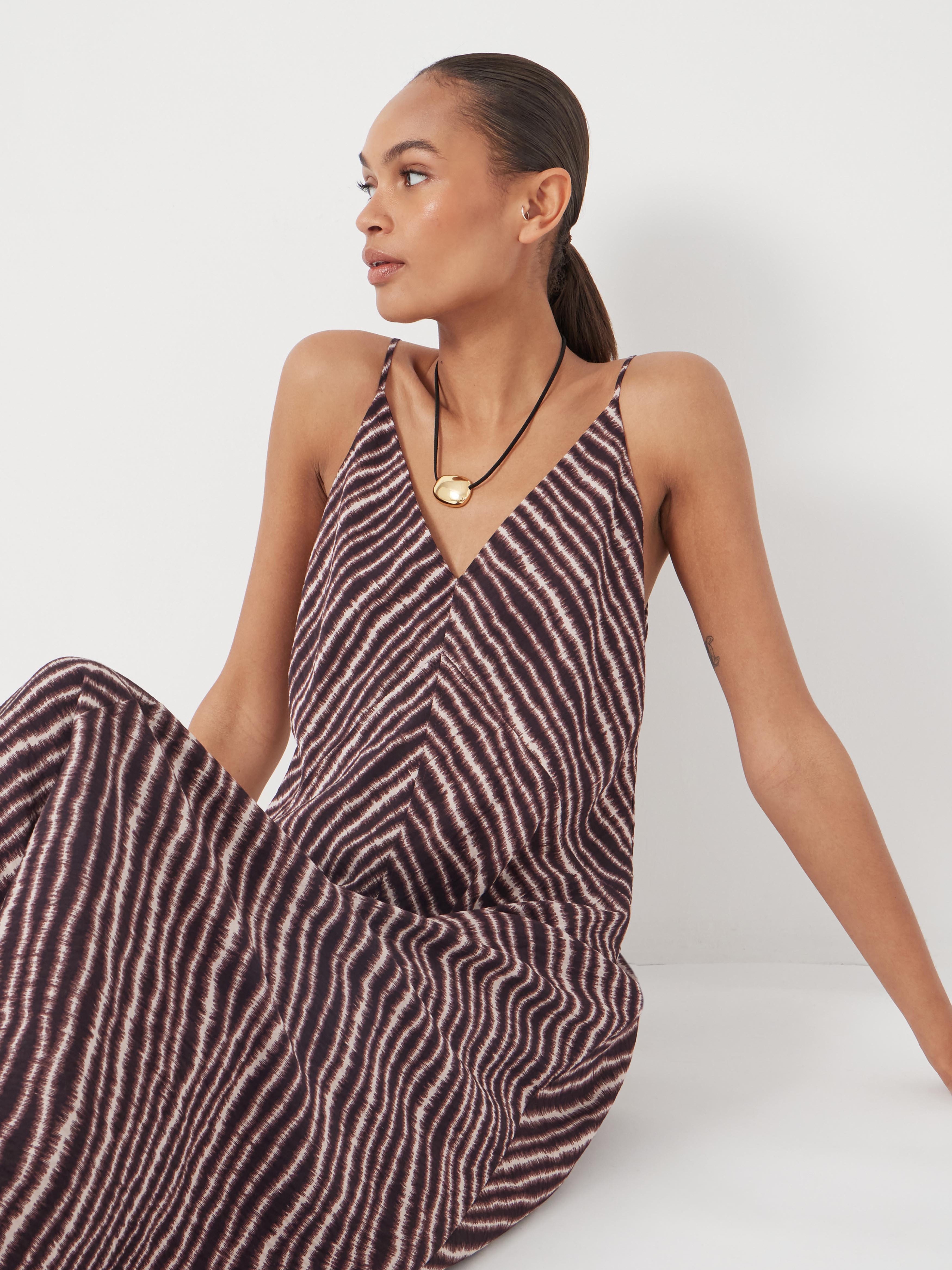 Air Flow Seam Detail Maxi Slip Dress