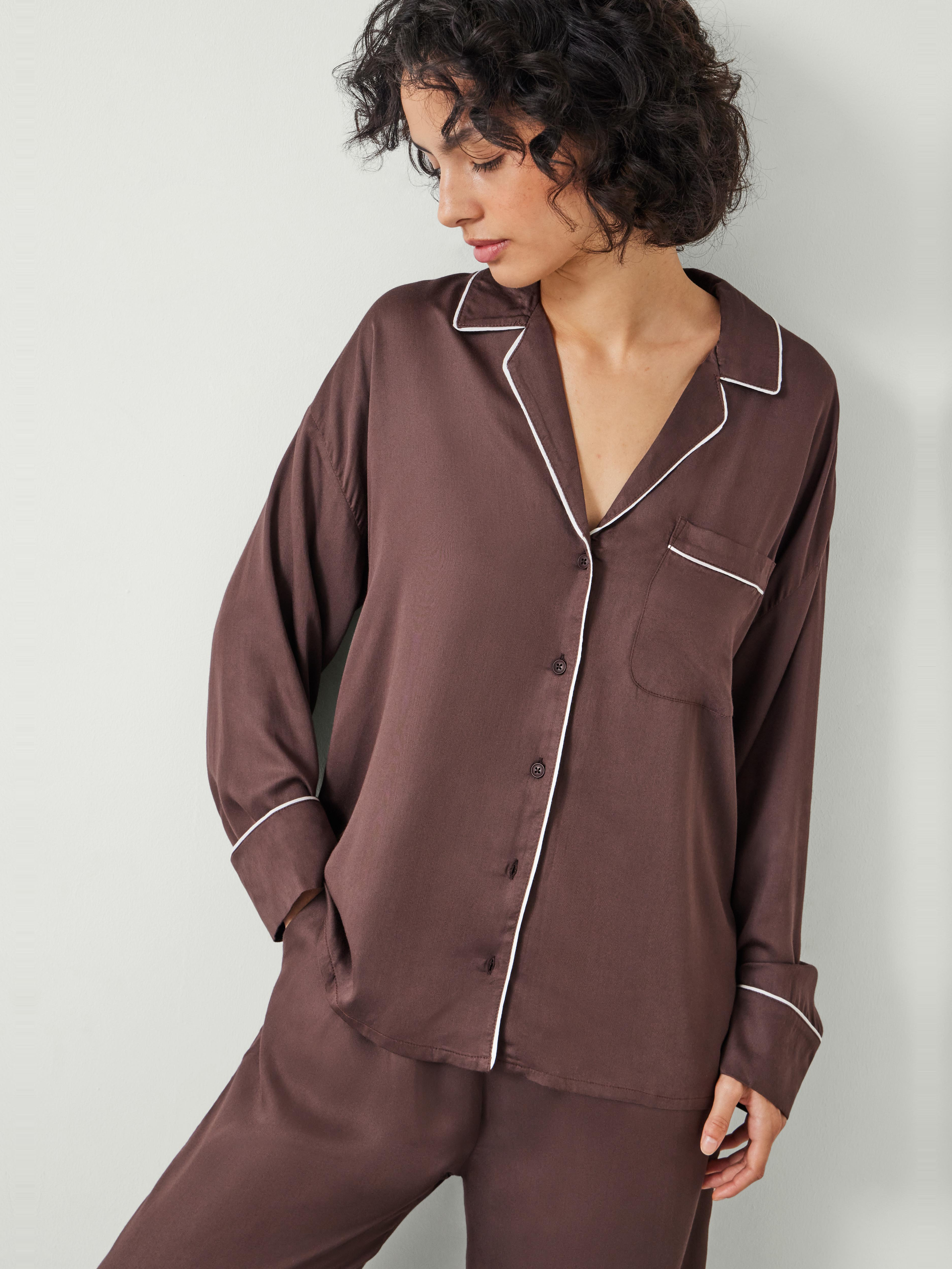 Angelina Satin Modal Pyjama Set