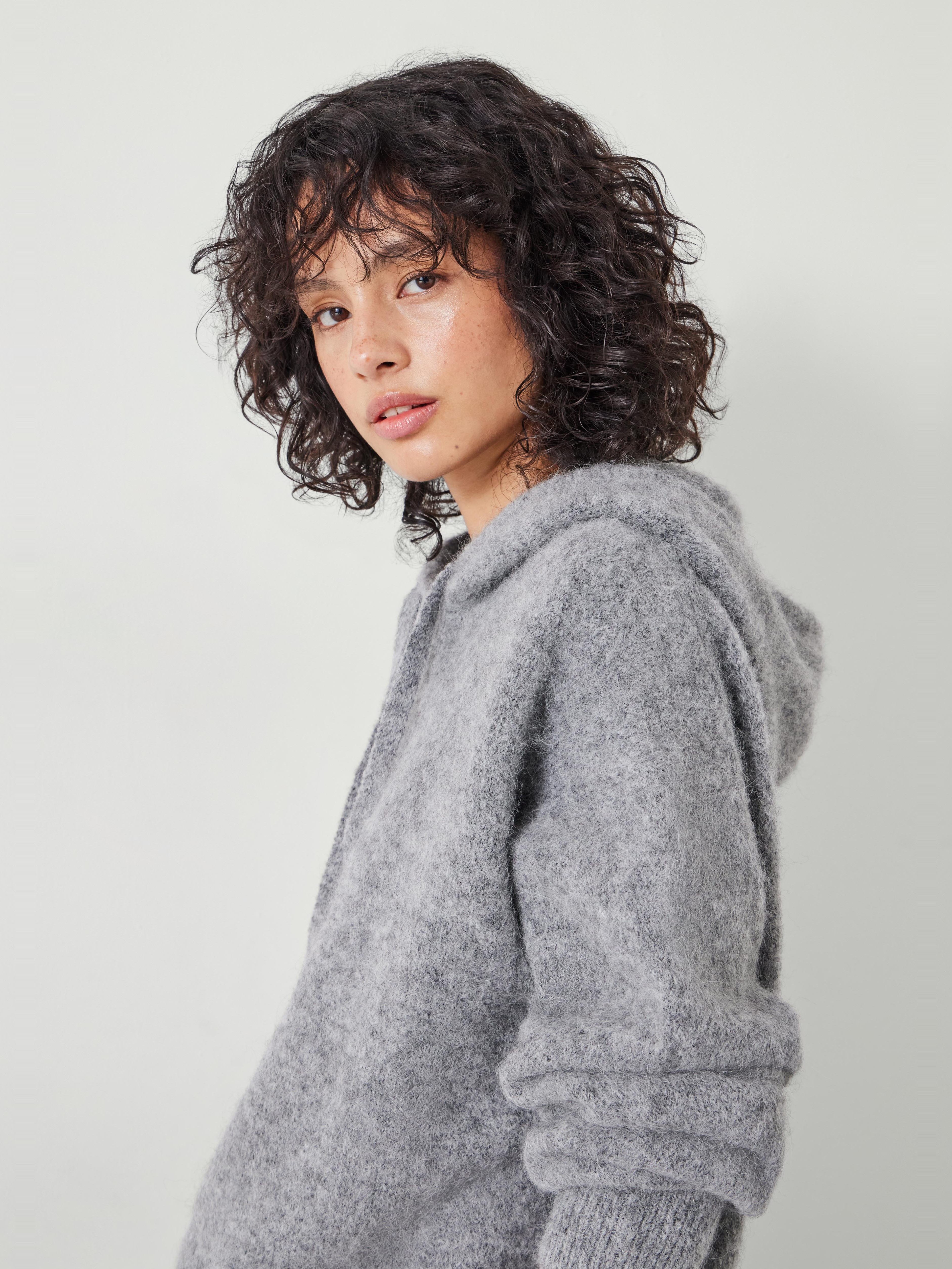 Hazel Alpaca Blend Hoodie