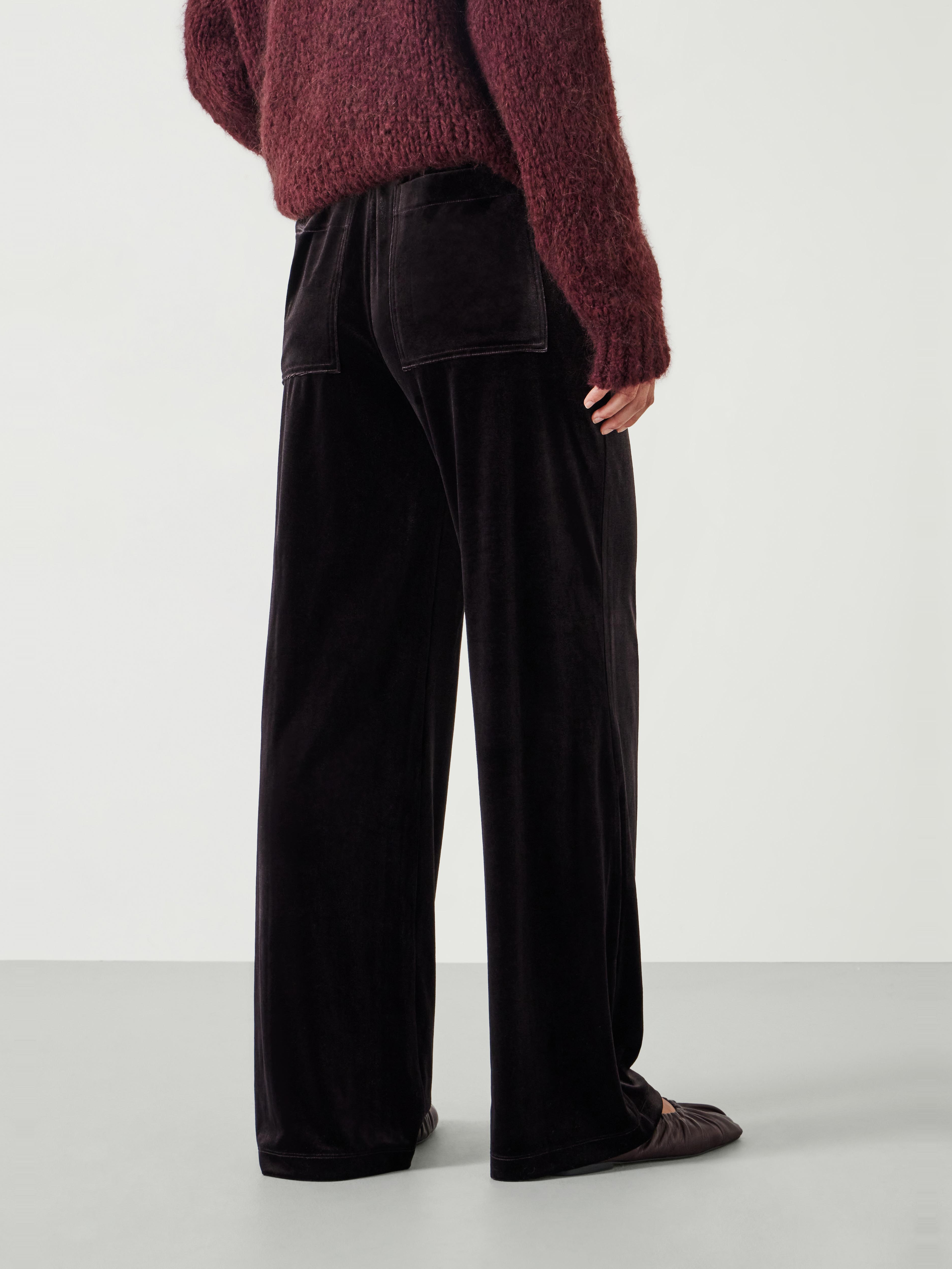 Harrison Velvet Pintuck Joggers