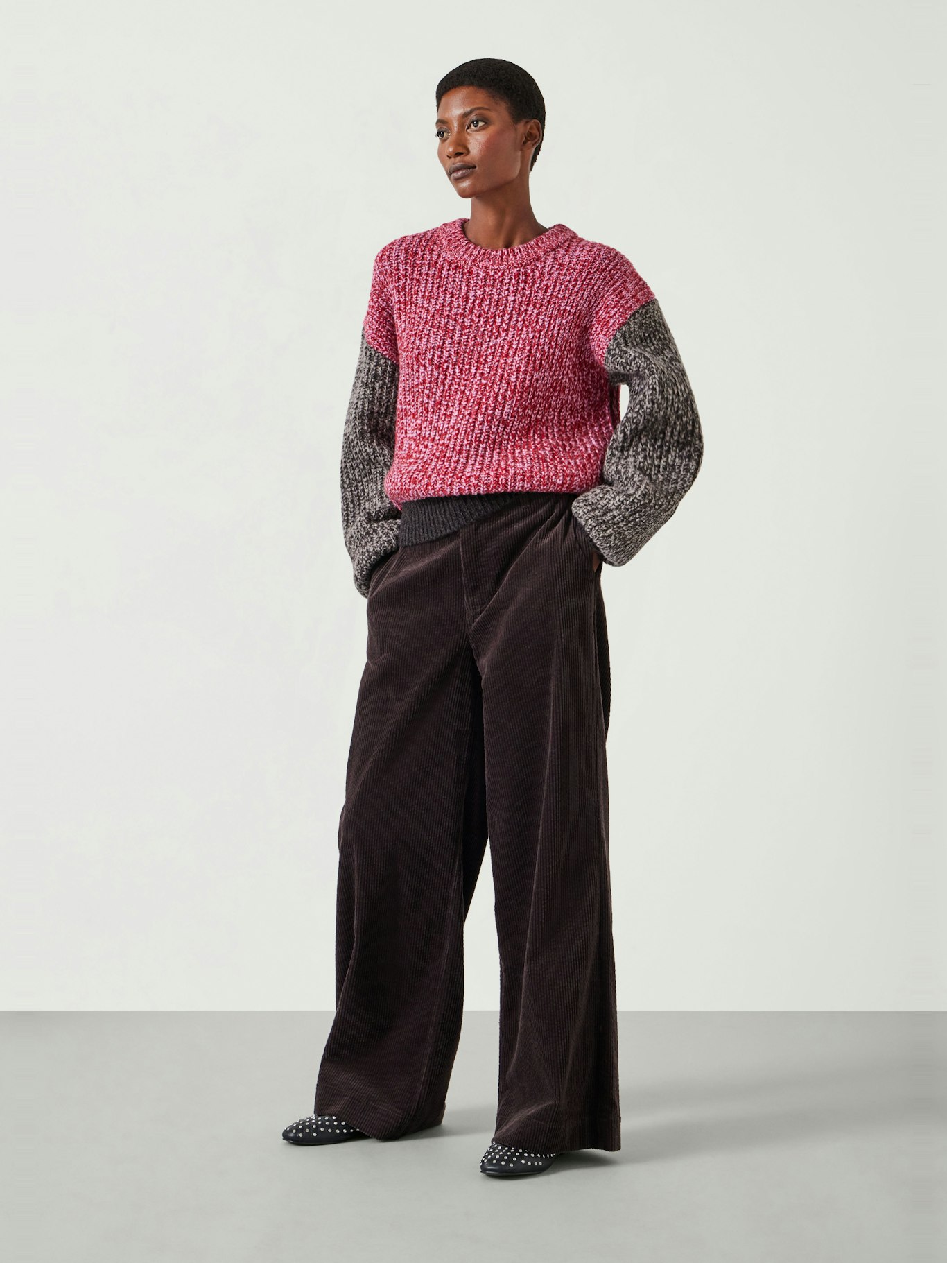 012067-4662-02 Pippa Wool Blend Colourblock Jumper