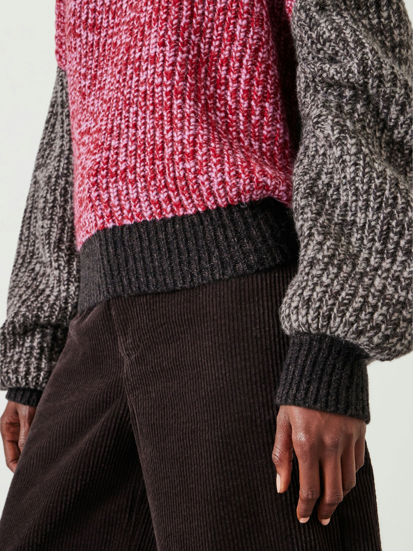 012067-4662-04 Pippa Wool Blend Colourblock Jumper
