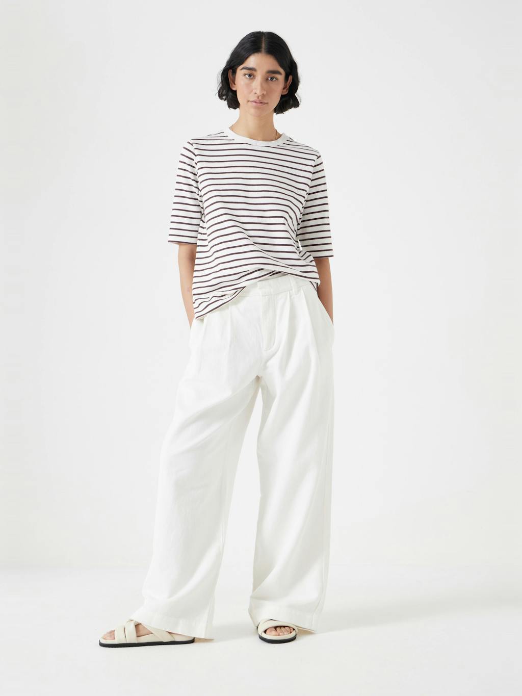 010874-1308-02 Sora Striped Relaxed T-Shirt