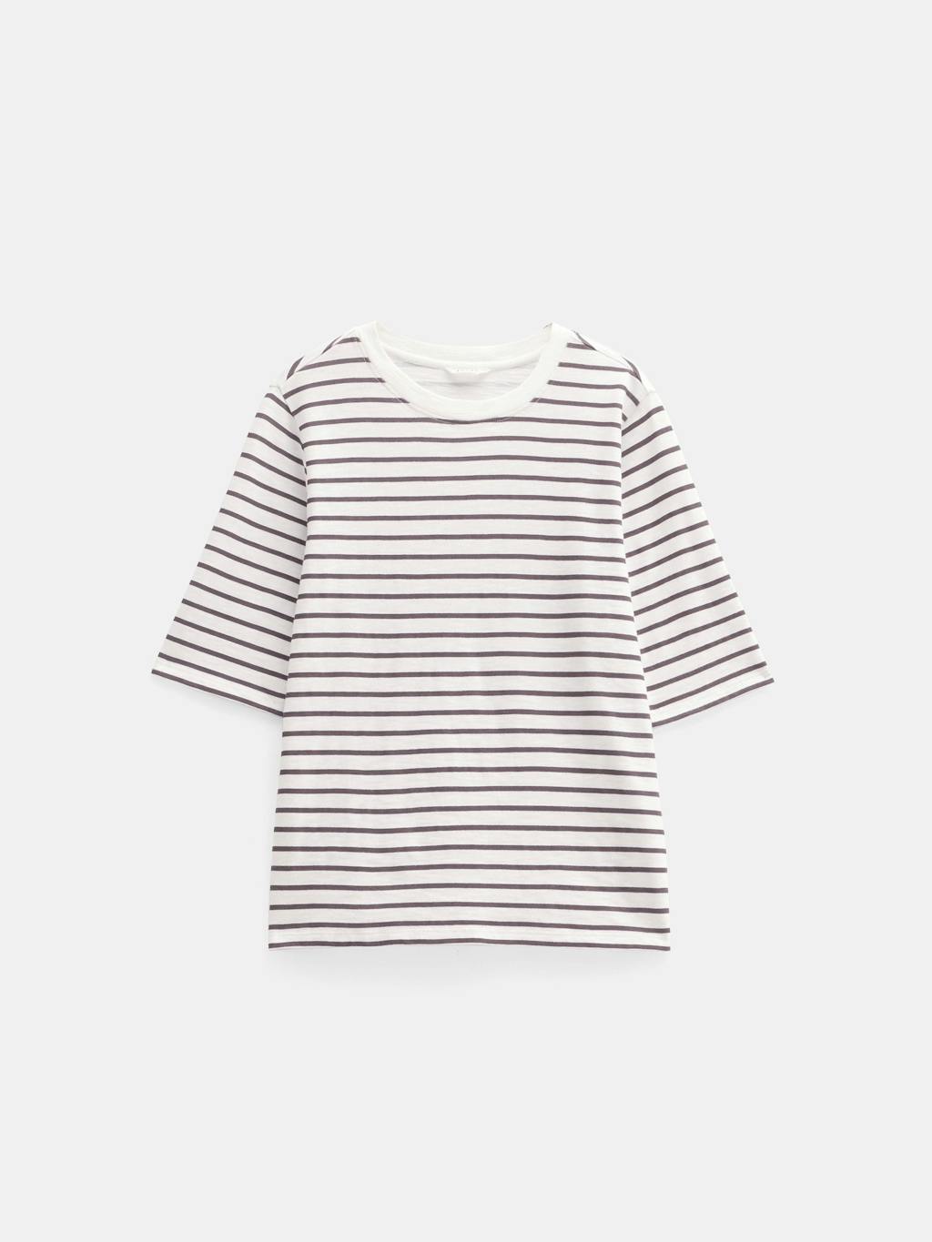 010874-1308-07 Sora Striped Relaxed T-Shirt