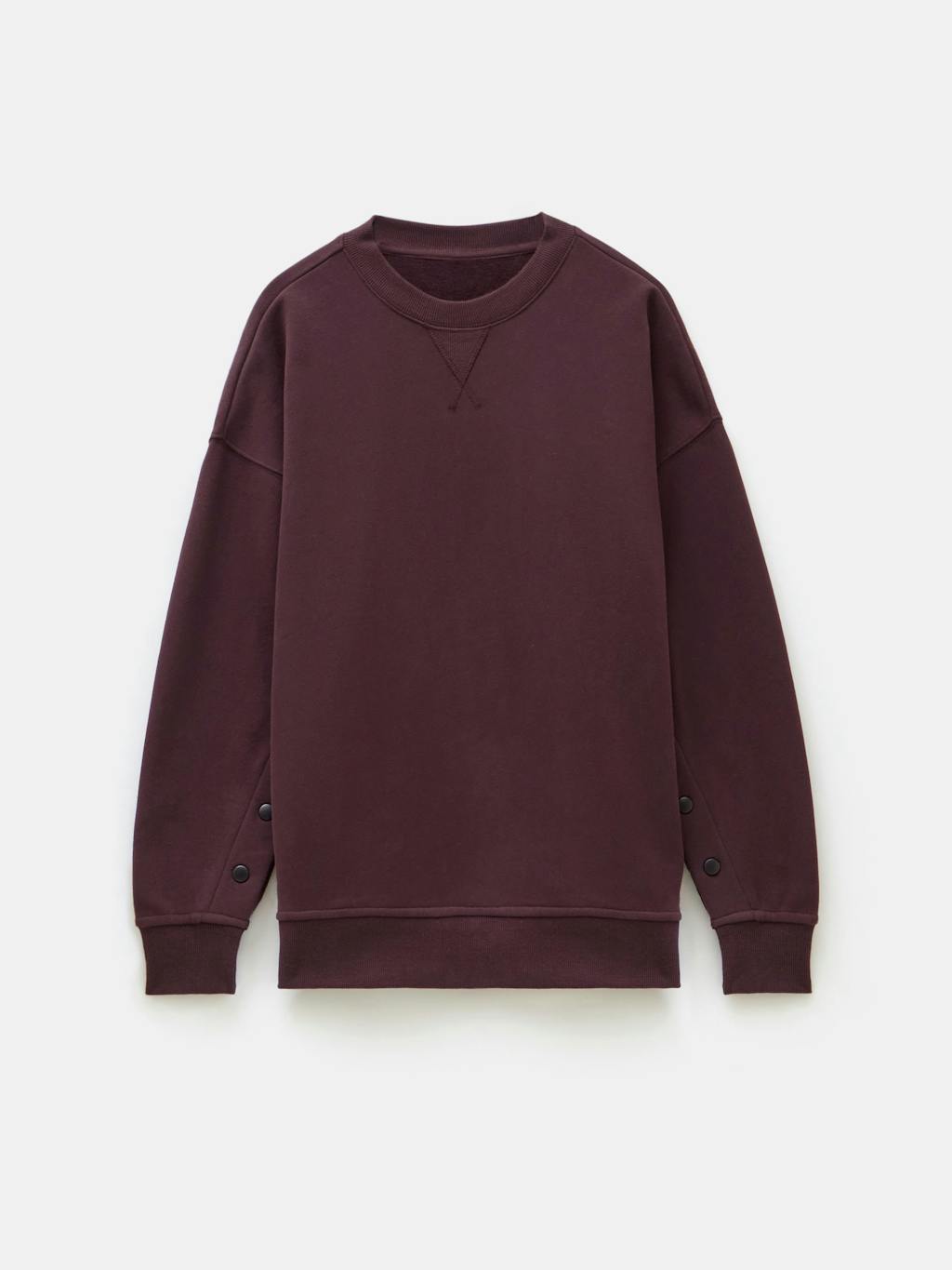 013222-1312-07 Popper Detail Sweatshirt