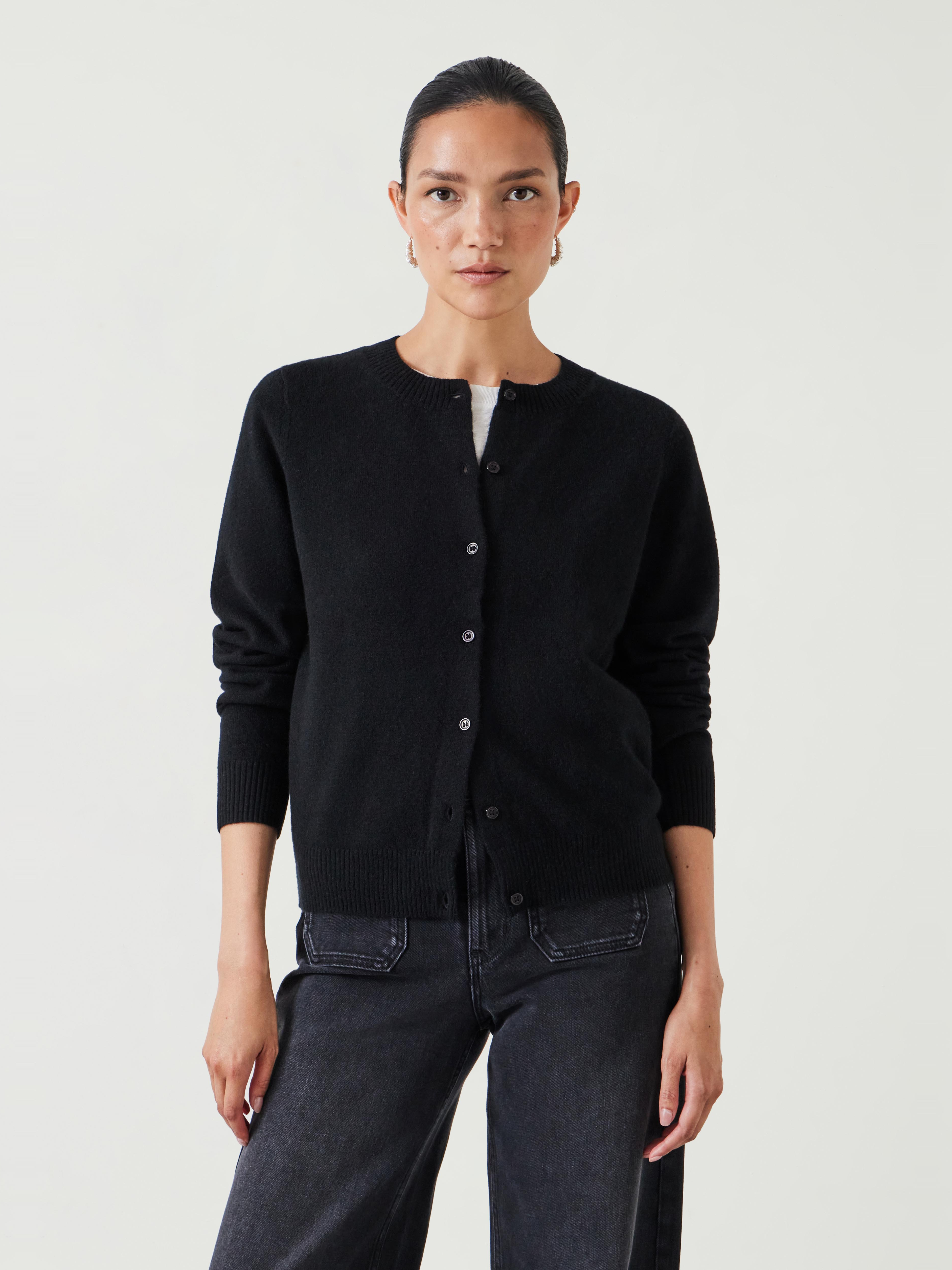 Daphne Cashmere Button Through Slim Cardigan
